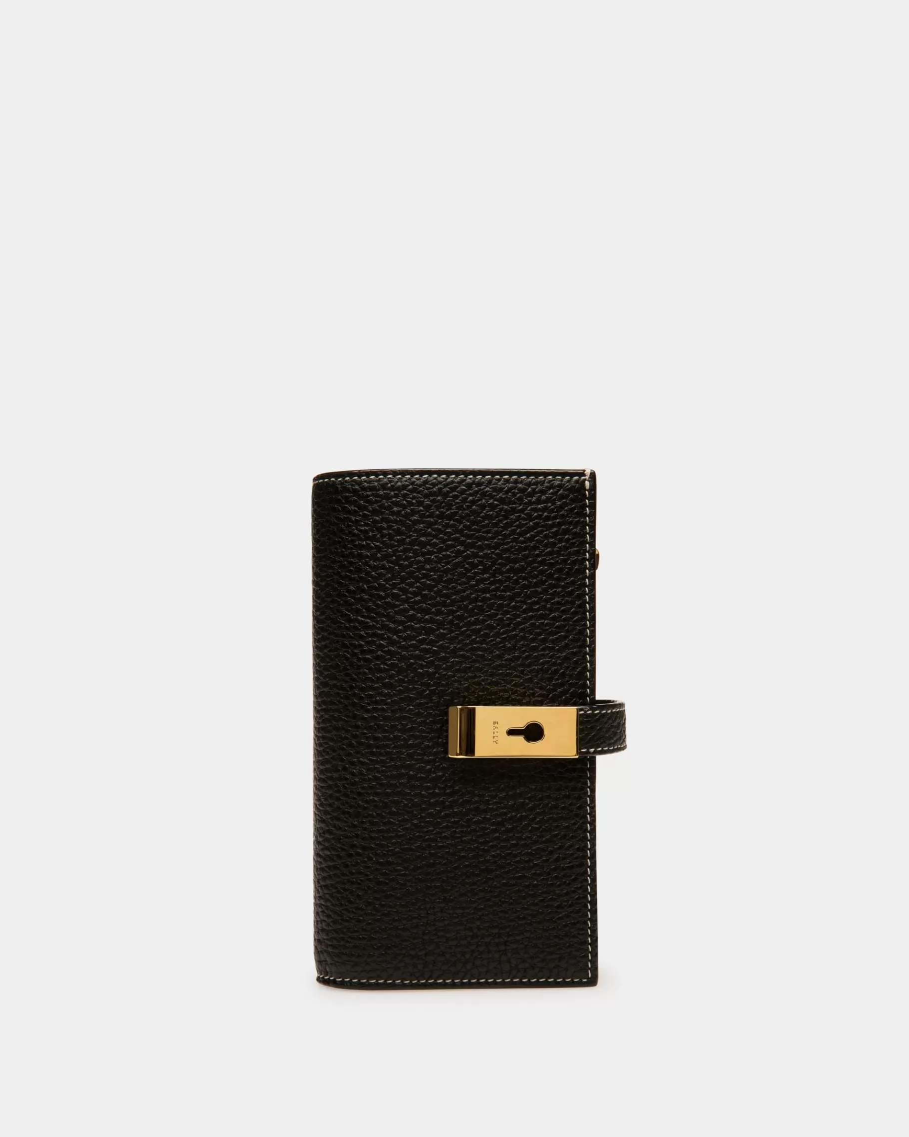 Wallets & Card Holders<Bally Lock Me French Wallet In Leather Black