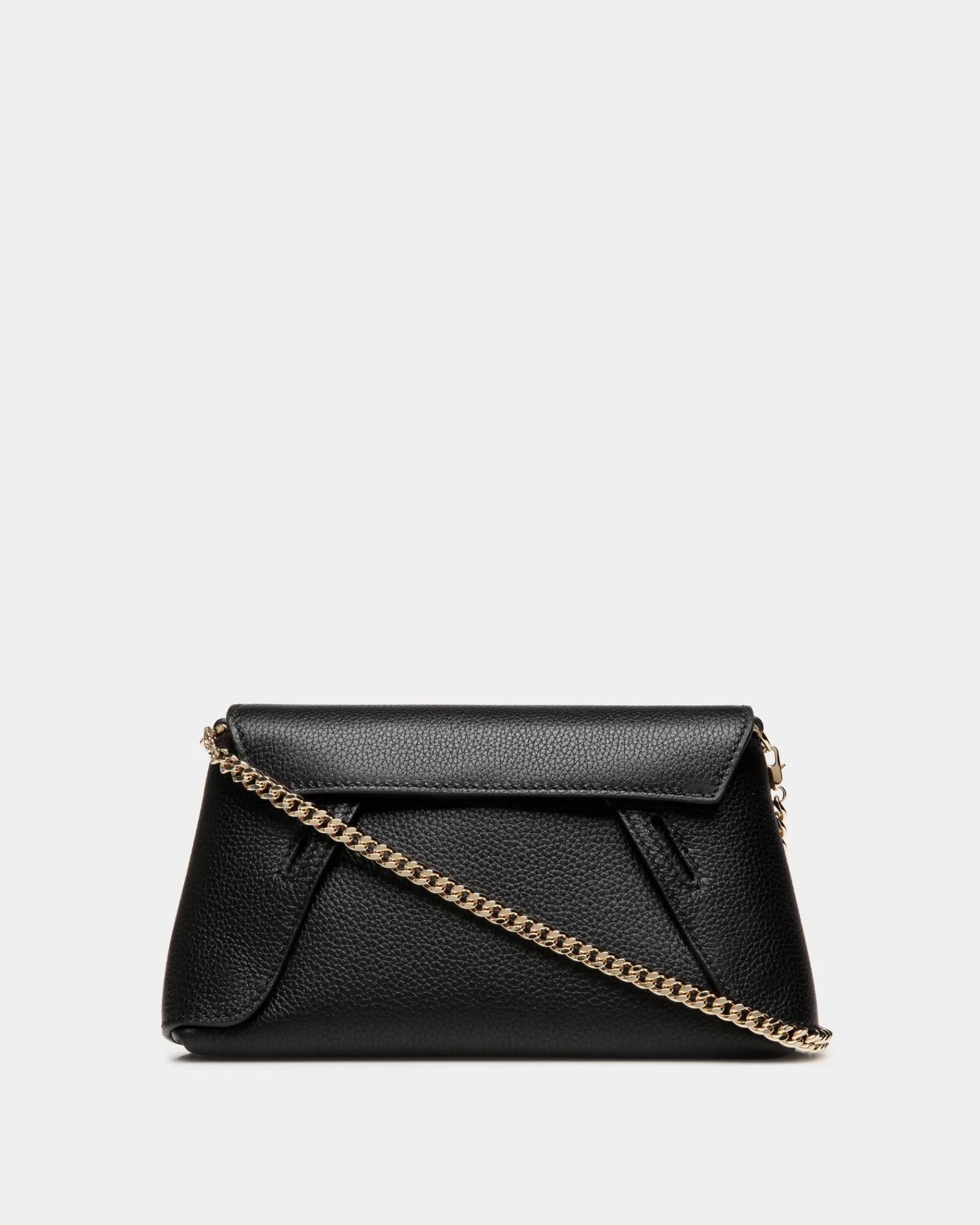 Mini & Belt Bags | Small Accessories<Bally Lock Me Multifunctional Minibag In Grained Leather Black