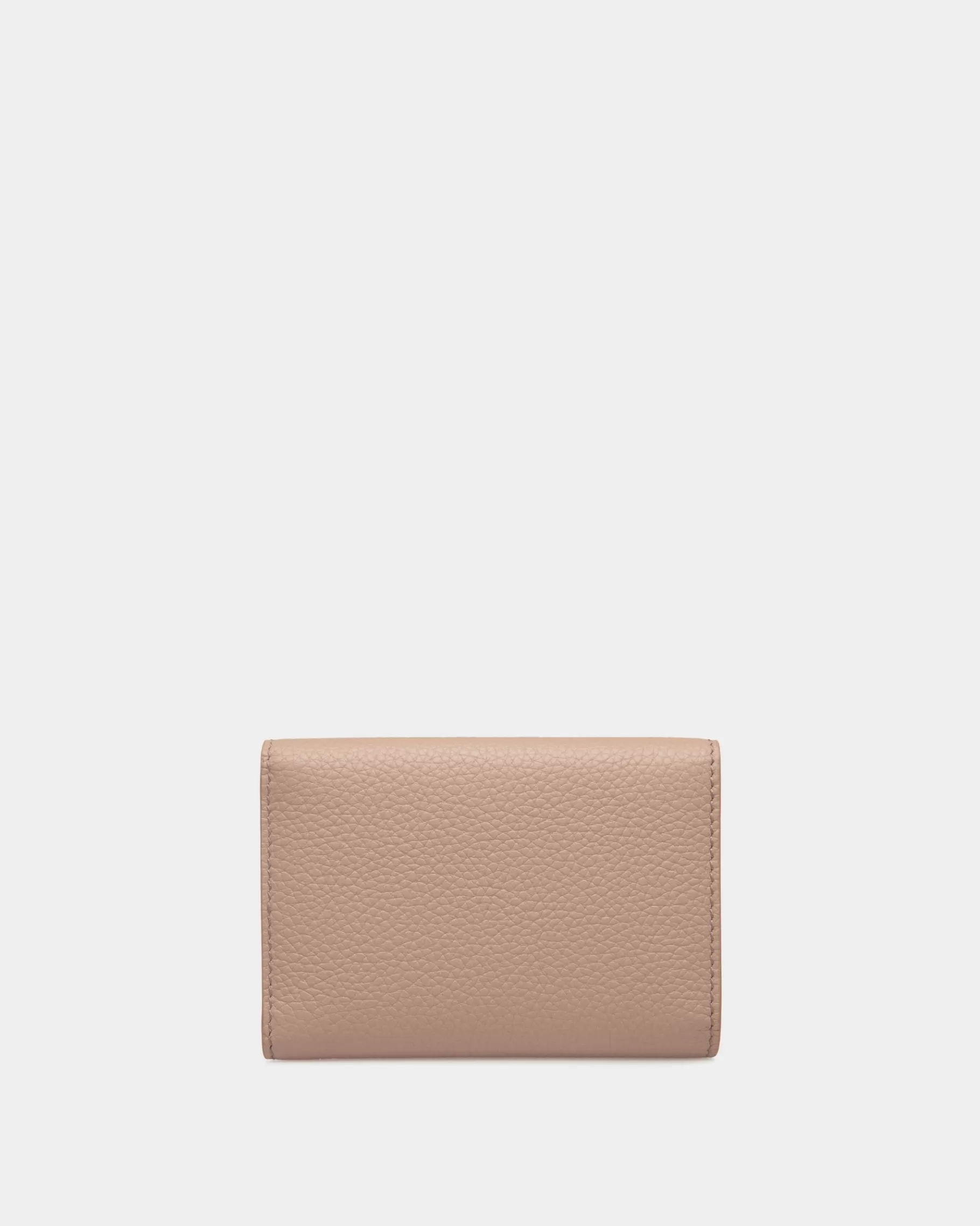 Wallets & Card Holders<Bally Lock Me Wallet In Nude Grained Leather Beige