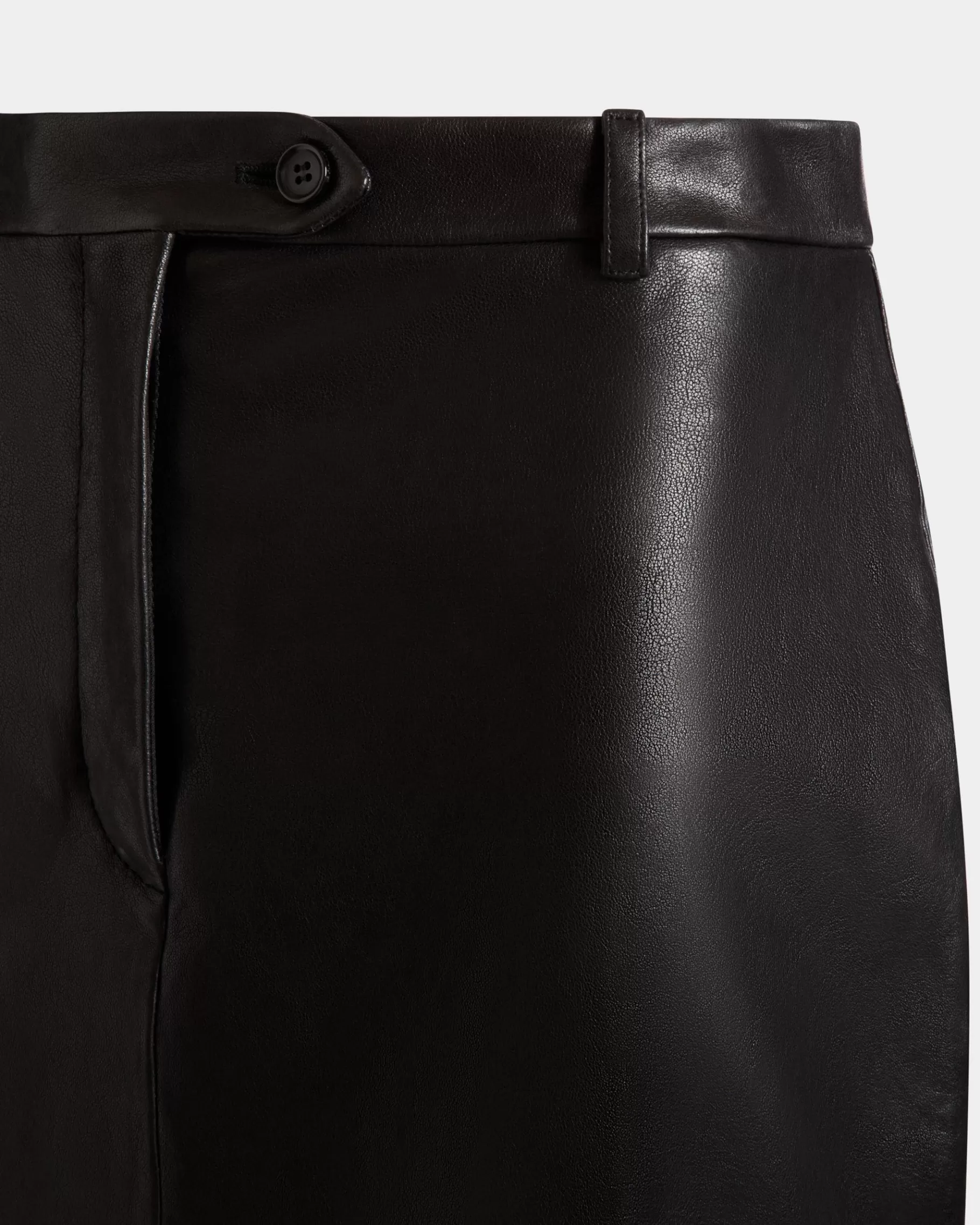 Dresses & Skirts | Leather<Bally Long Skirt In Leather Black