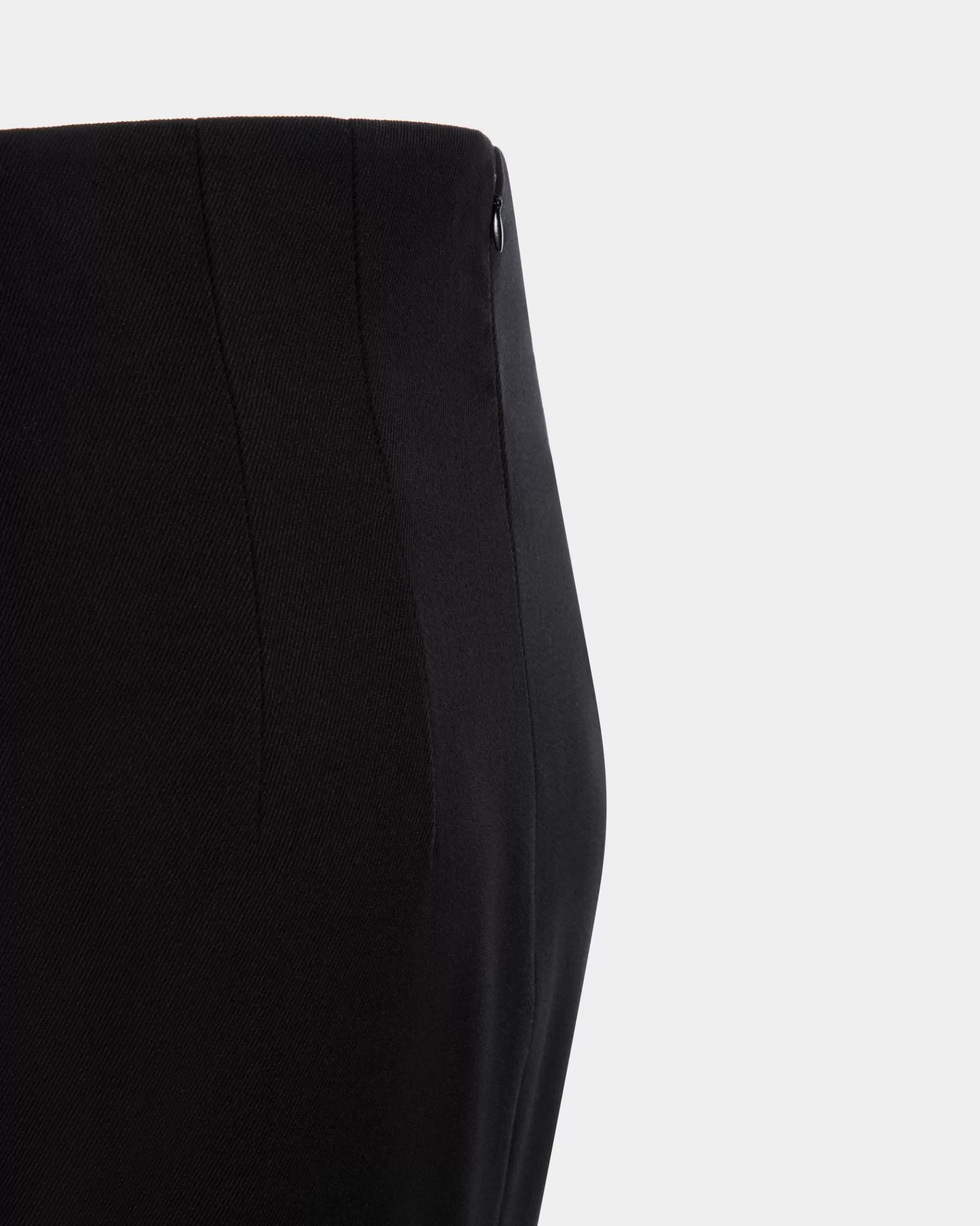 Dresses & Skirts<Bally Long Skirt In Wool Blend Black