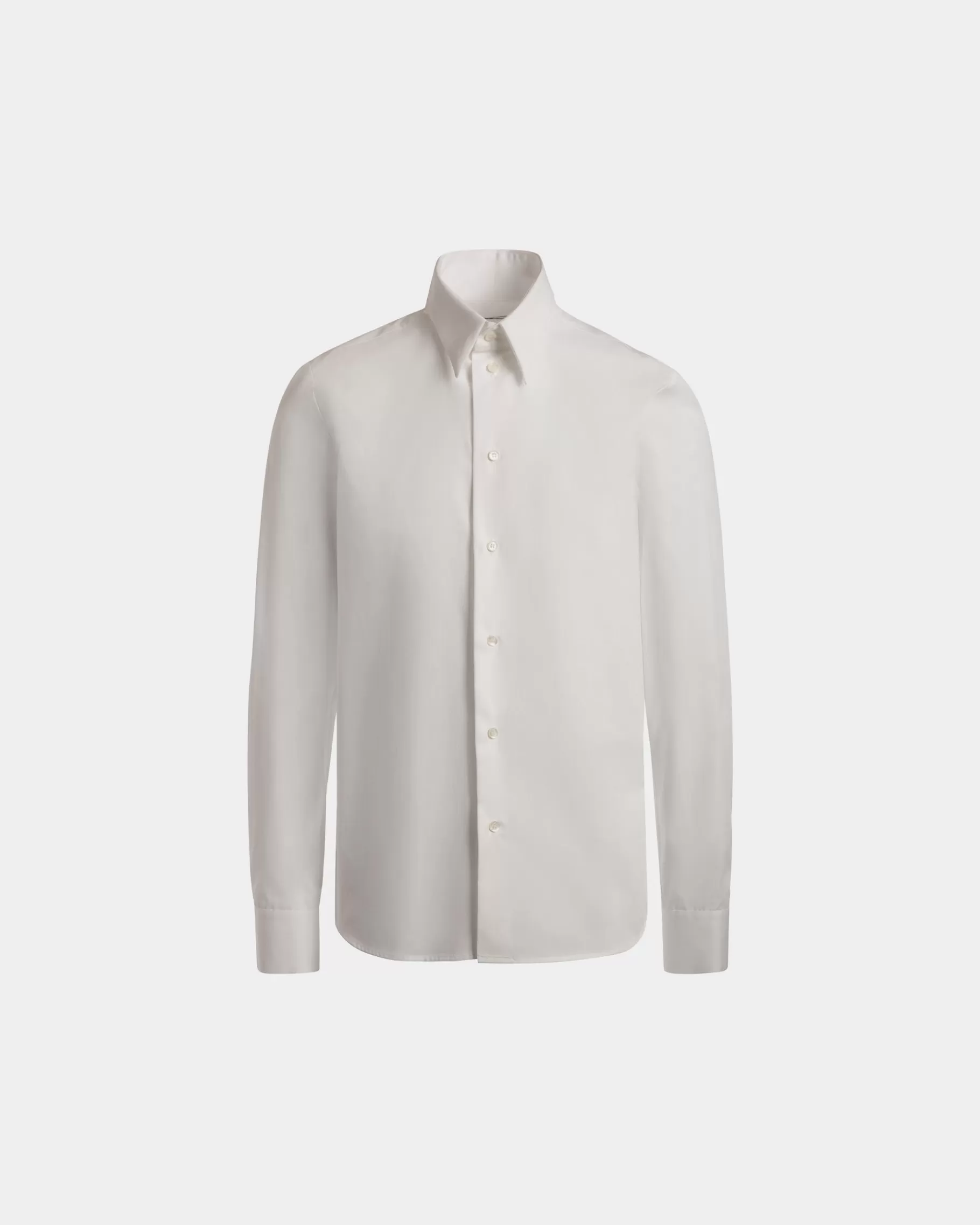 Shirts & T-shirts<Bally Long Sleeve Shirt In Cotton White