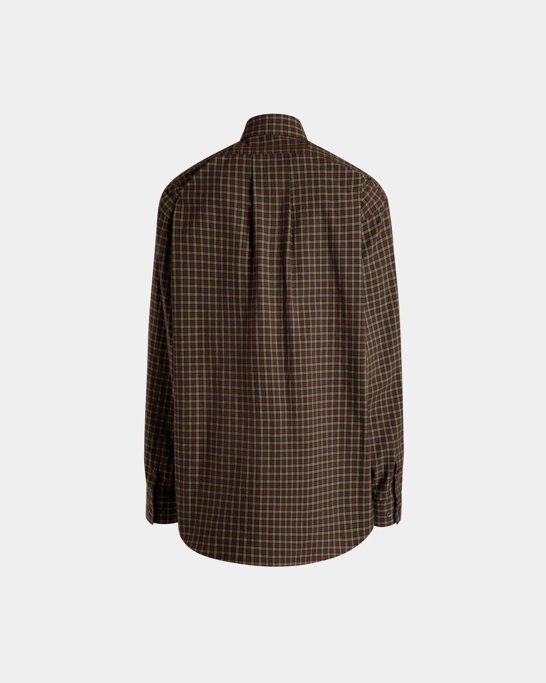 Shirts & T-shirts<Bally Long Sleeve Shirt With Check Pattern In Cotton Multicolor