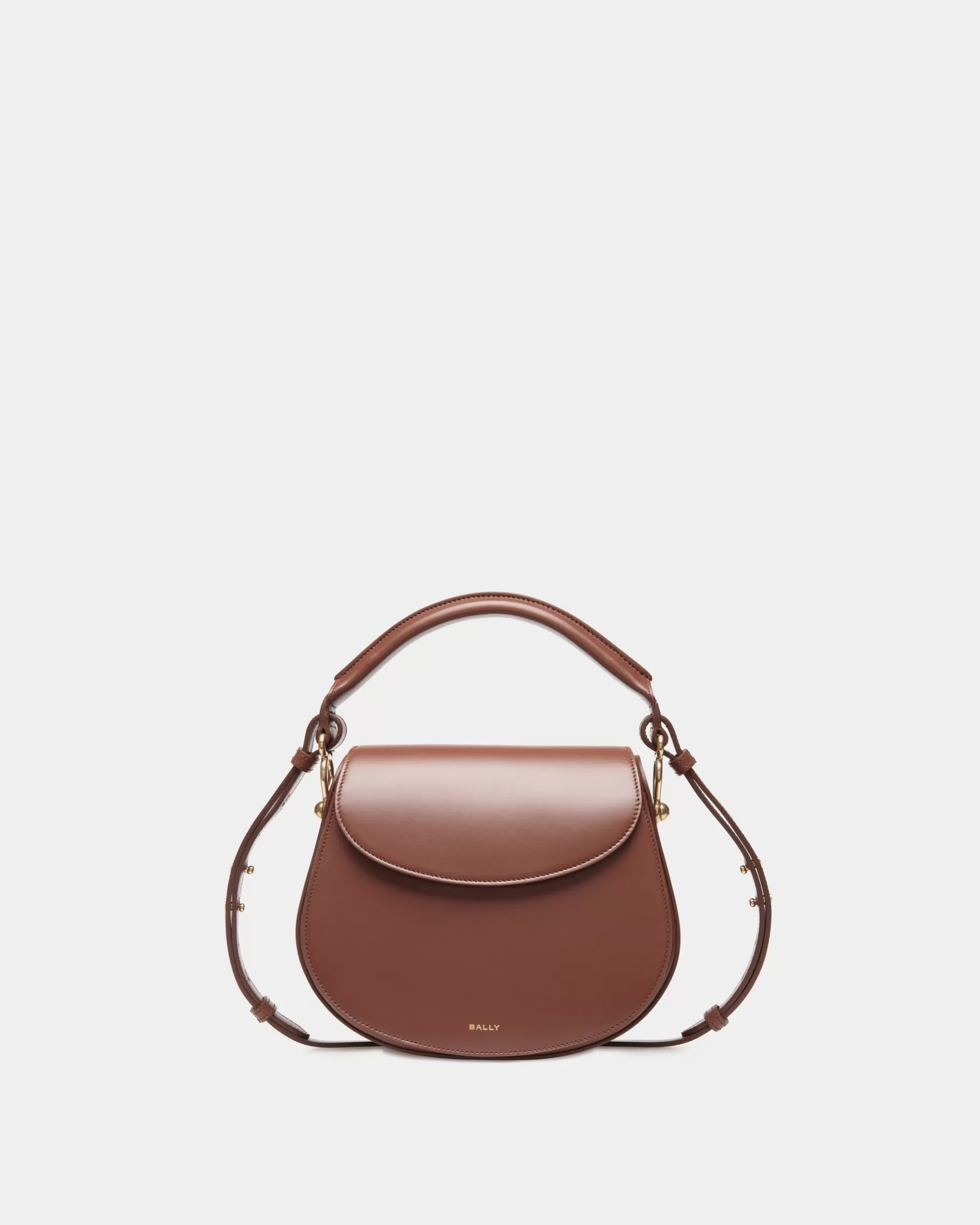 Cross-body Bags<Bally Lune Crossbody Bag In Leather Brown
