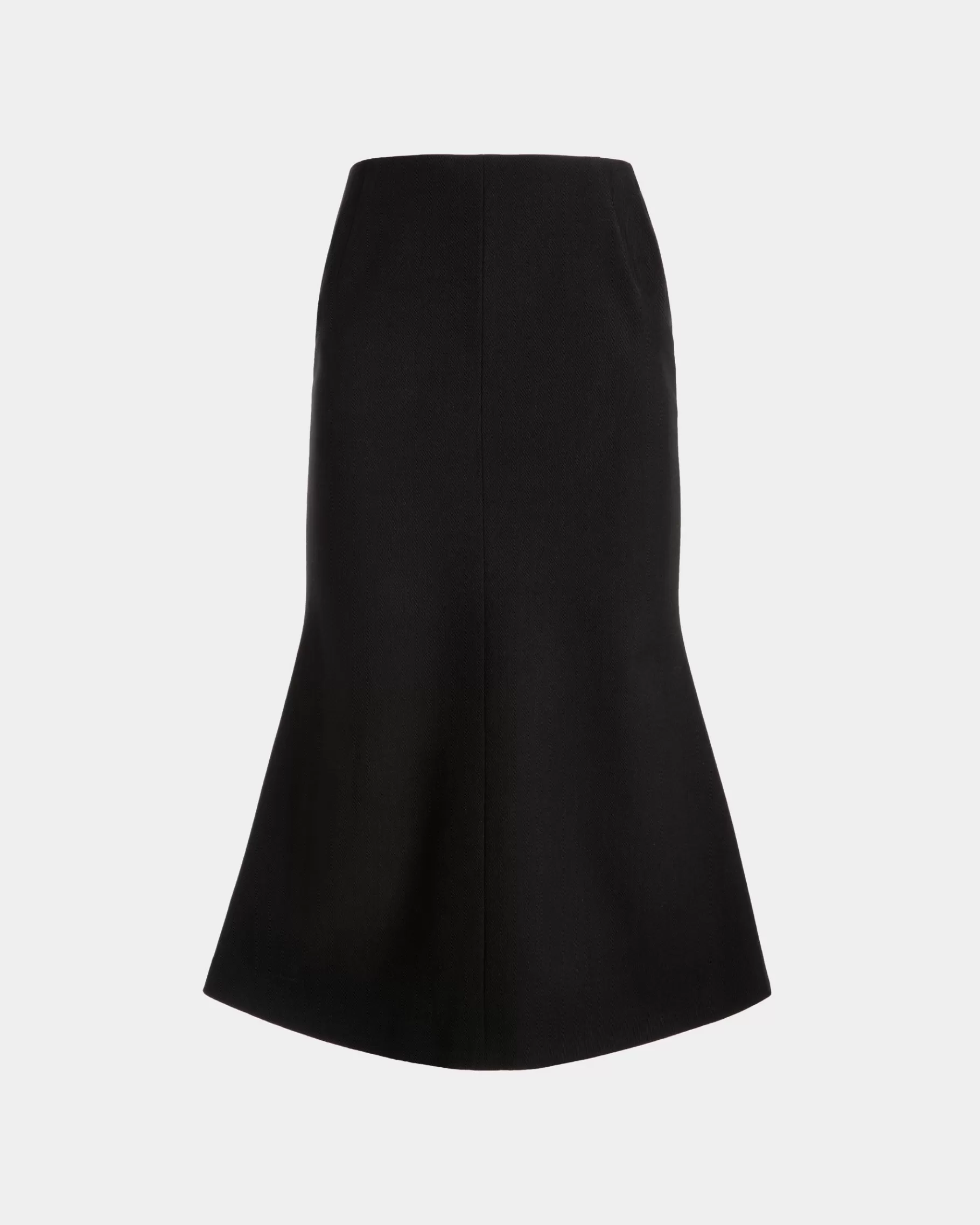 Dresses & Skirts<Bally Midi Skirt In Wool Blend Black