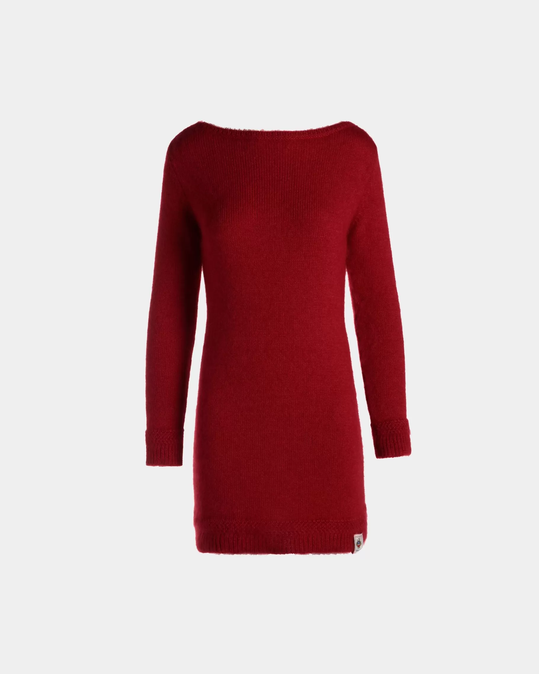 Knitwear | Dresses & Skirts<Bally Mini Dress In Candy Mohair And Silk Red
