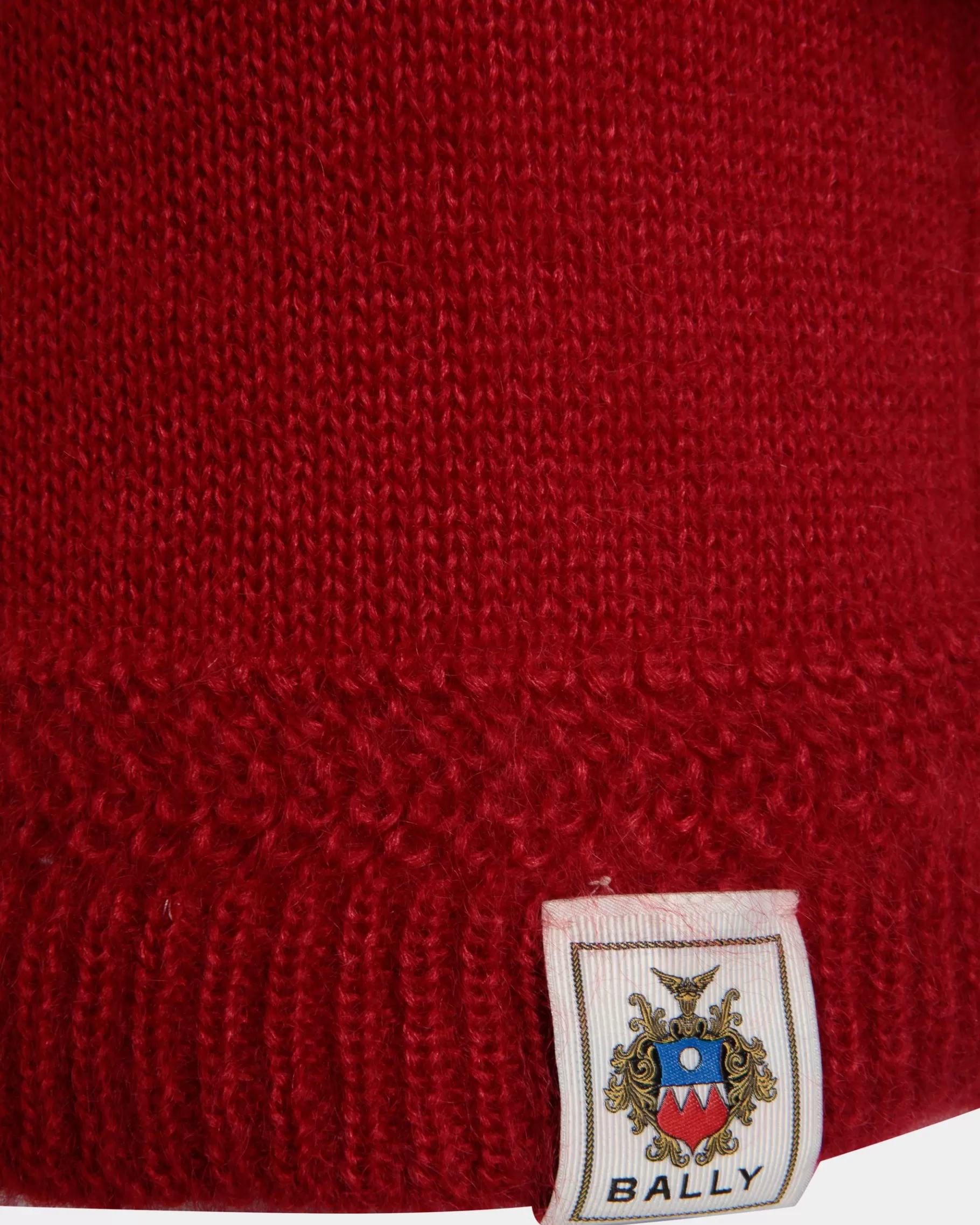 Knitwear | Dresses & Skirts<Bally Mini Dress In Candy Mohair And Silk Red