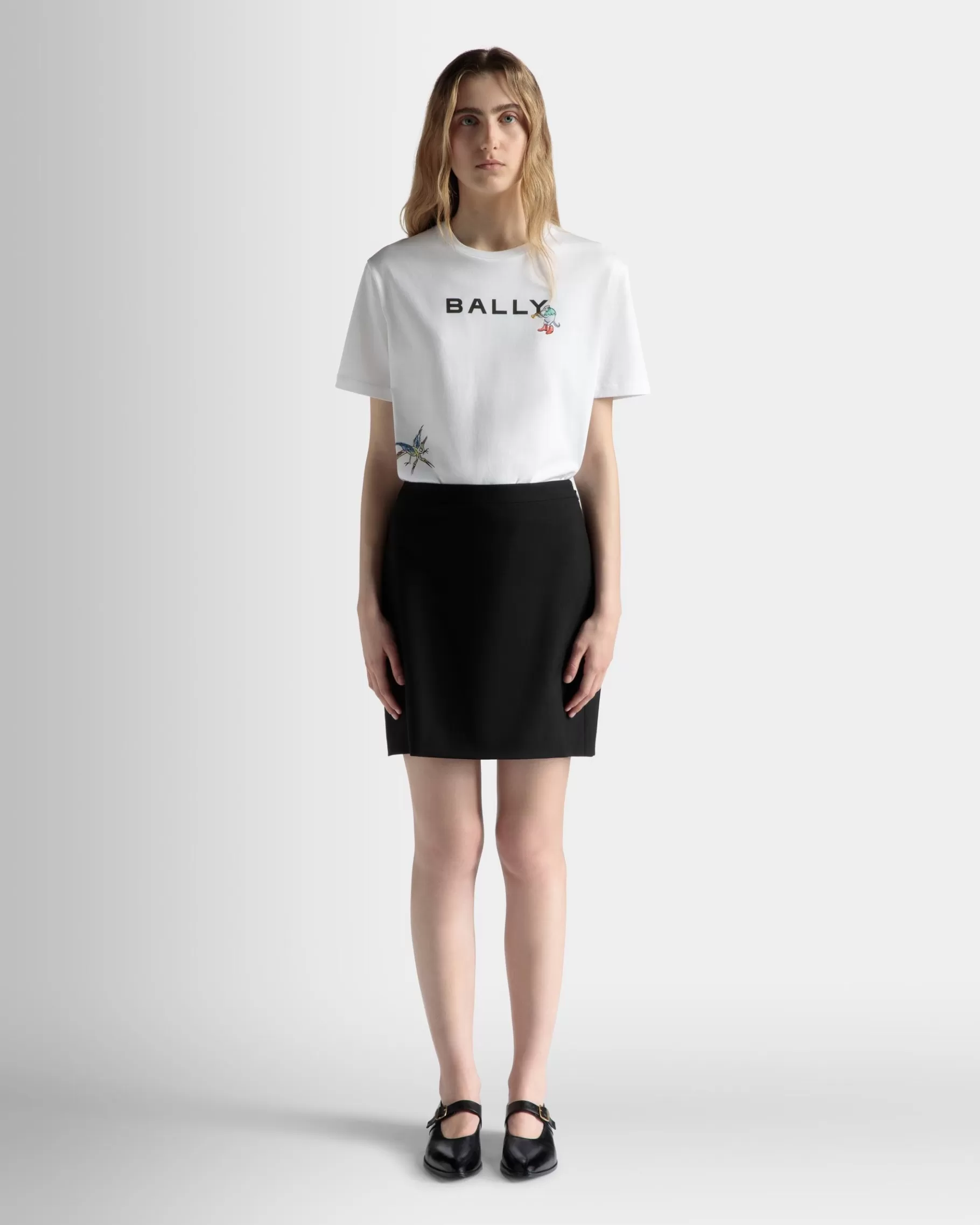 Dresses & Skirts<Bally Mini Skirt in Wool Black