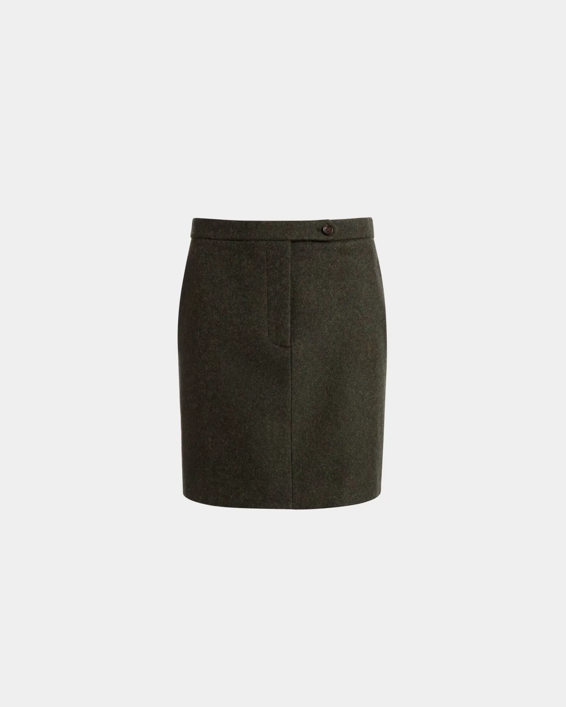 Dresses & Skirts<Bally Mini Skirt In Dark Wool Green