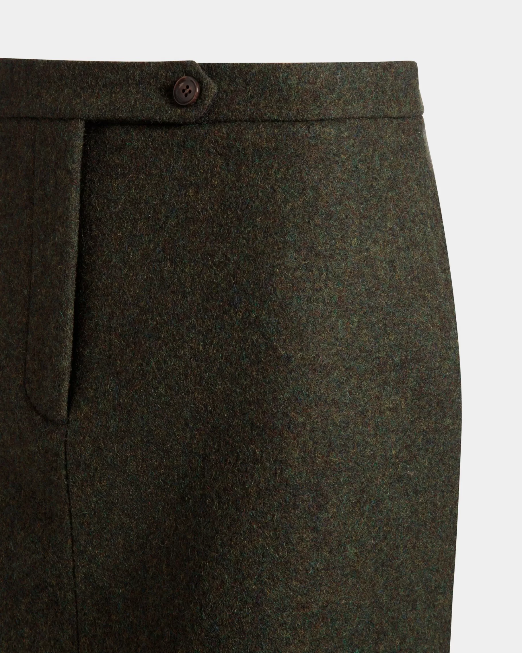 Dresses & Skirts<Bally Mini Skirt In Dark Wool Green