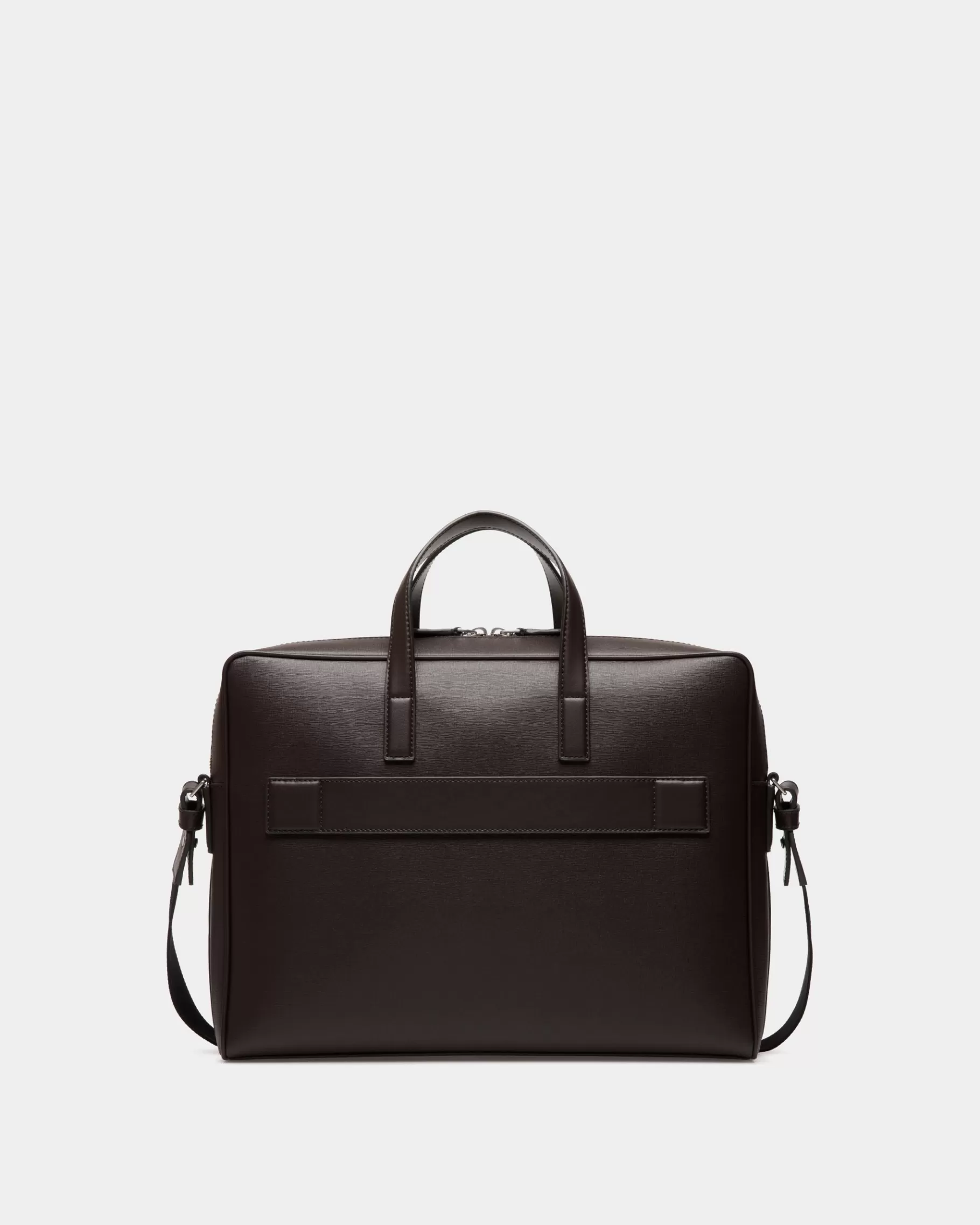 Business Bags<Bally Mythos Briefcase in Ebano Recycled Leather Brown