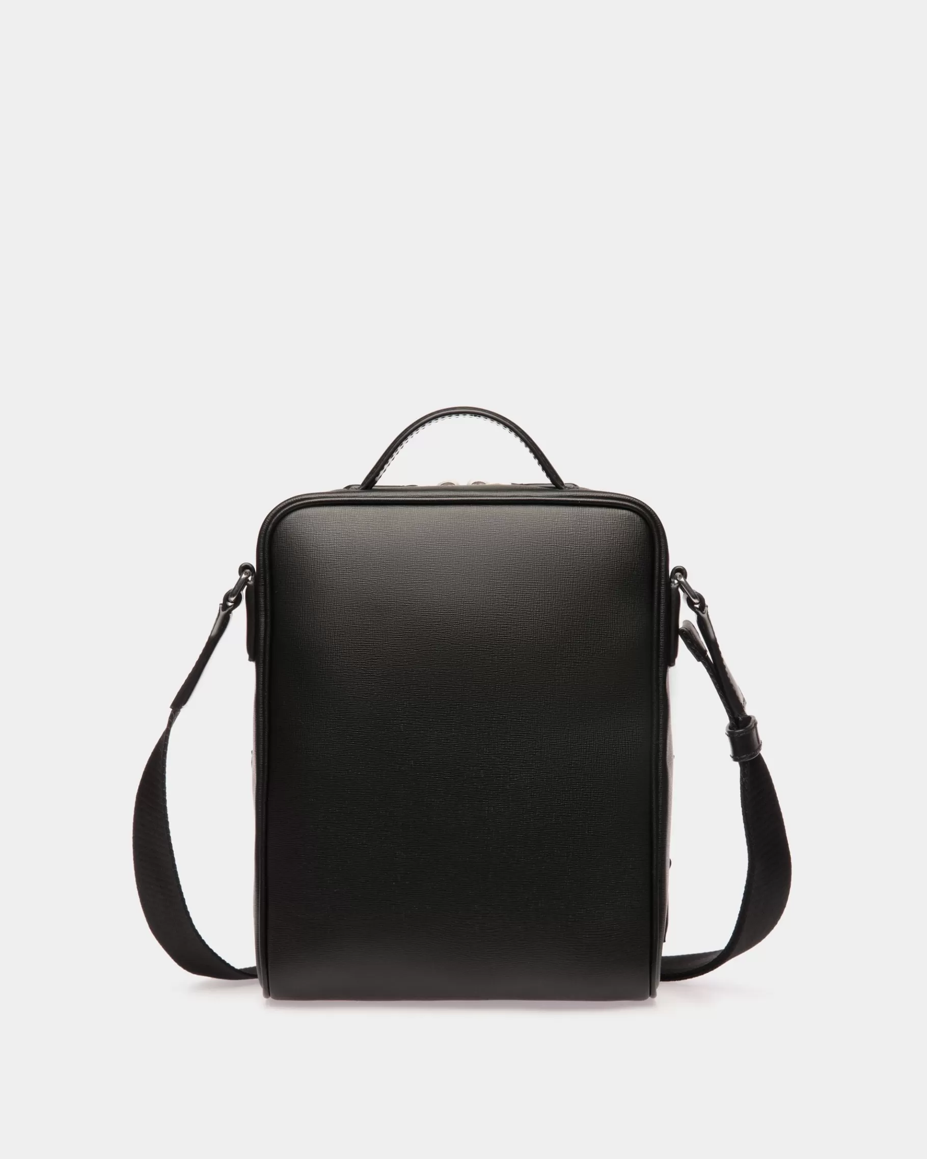Messenger Bags<Bally Mythos Crossbody Bag In Recycled Leather Black