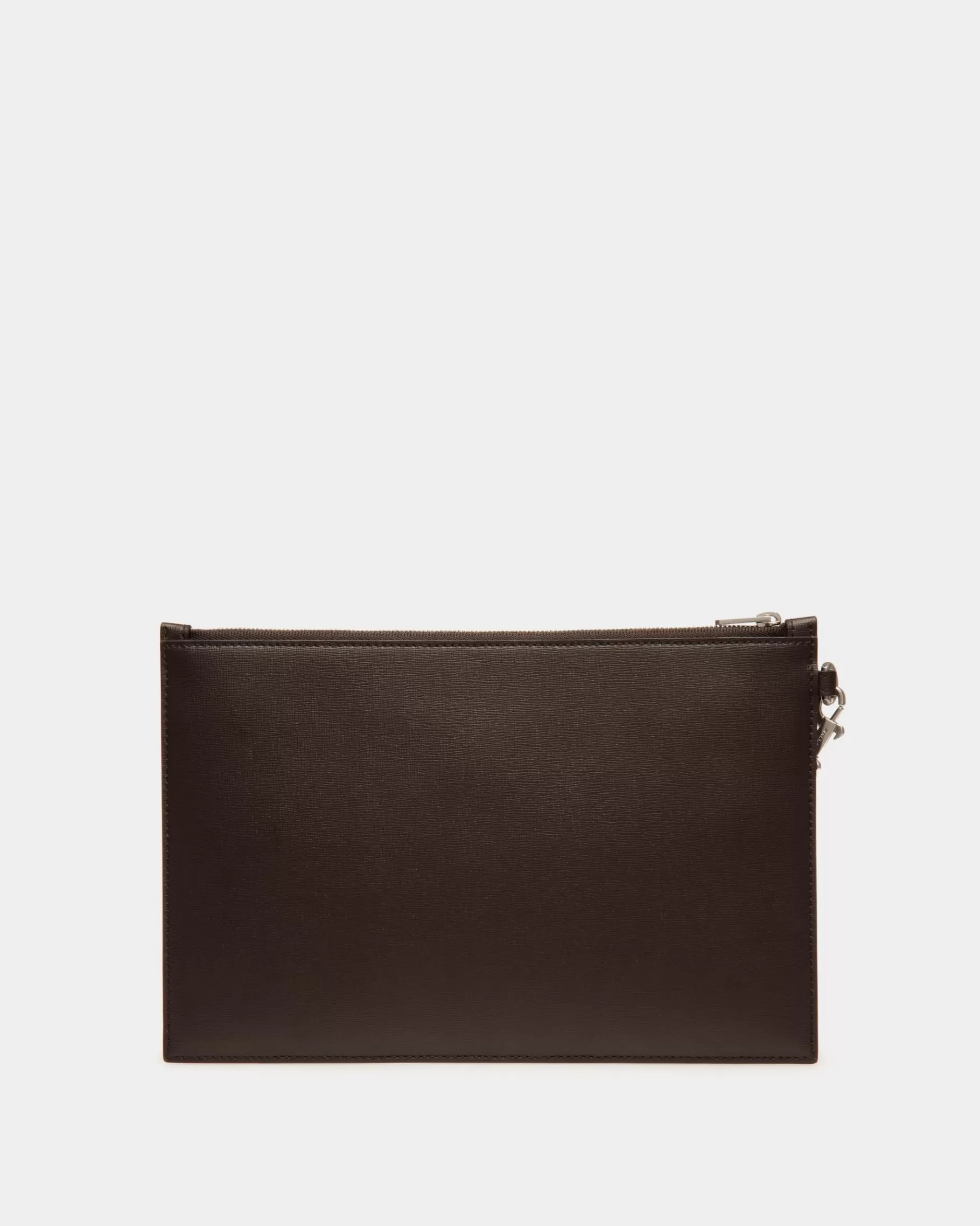Small Accessories<Bally Mythos Pochette in Ebano Recycled Leather Brown