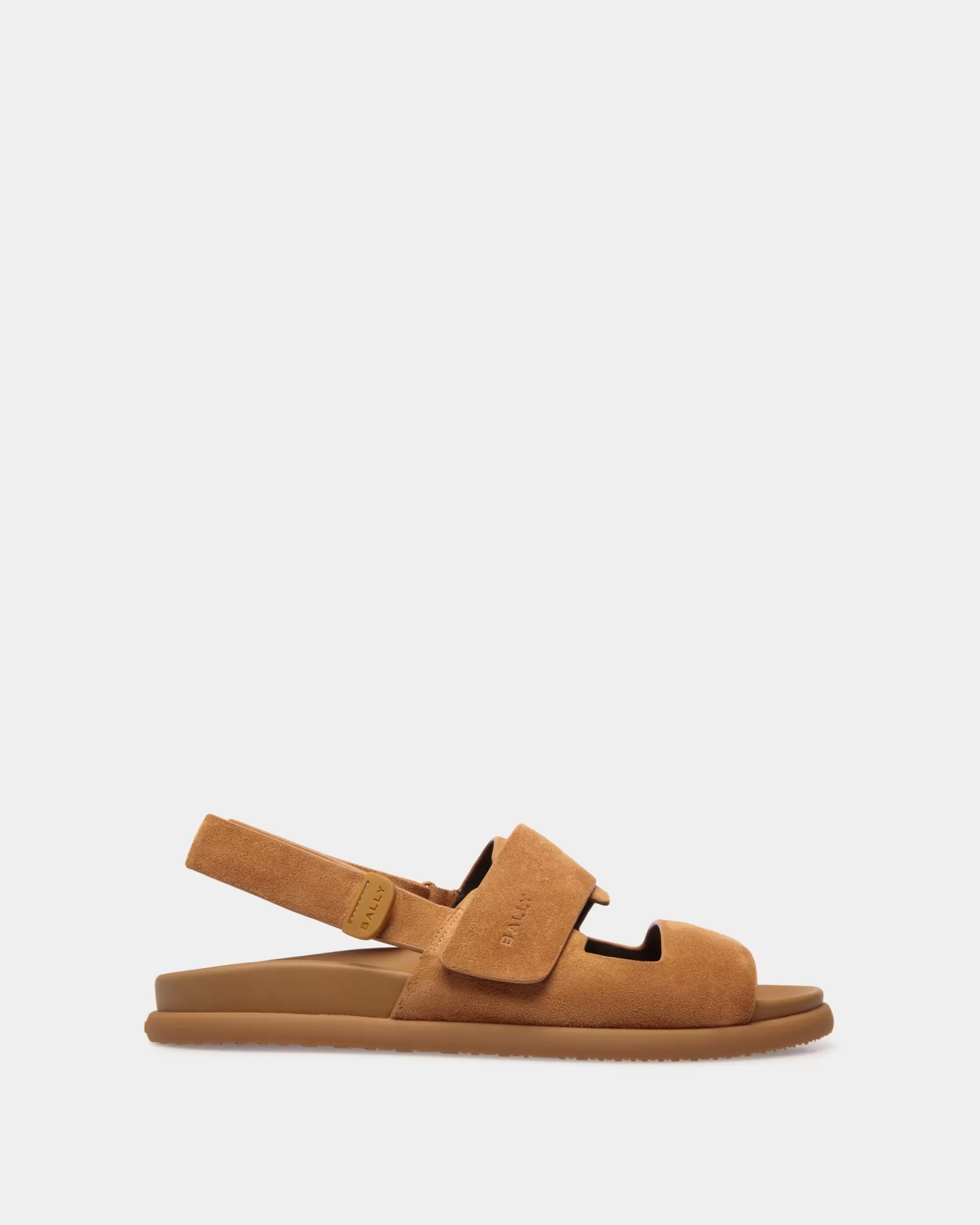 Sandals & Slides<Bally Newport Sandal in Suede Leather Brown