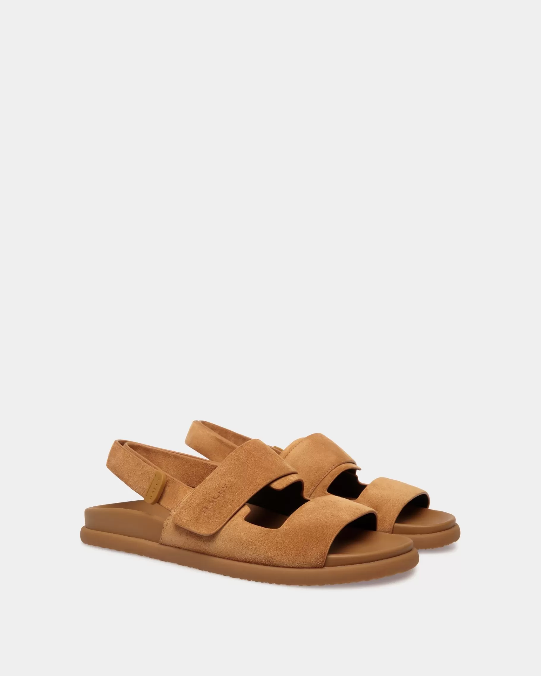 Sandals & Slides<Bally Newport Sandal in Suede Leather Brown