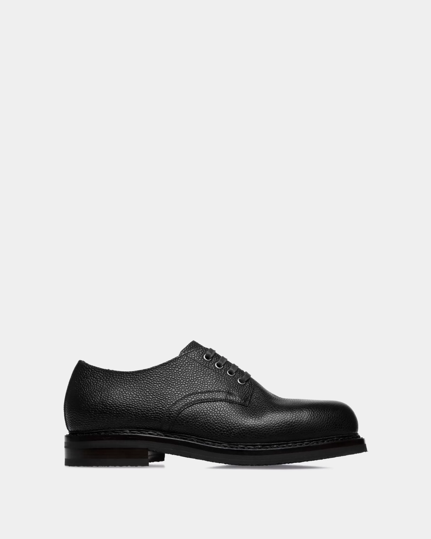 Lace Ups & Monks<Bally Norwelt Derby In Grained Leather Black