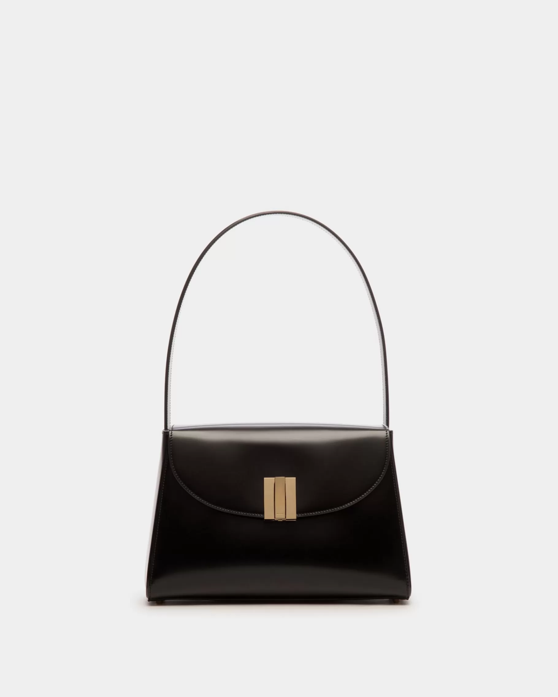 Shoulder Bags<Bally Ollam Shoulder Bag in Brushed Leather Black