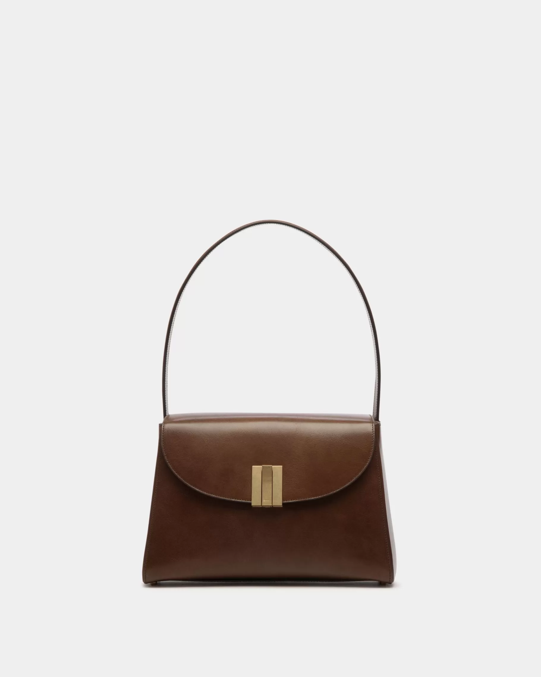 Shoulder Bags<Bally Ollam Shoulder Bag In Marron Glacé Leather Brown