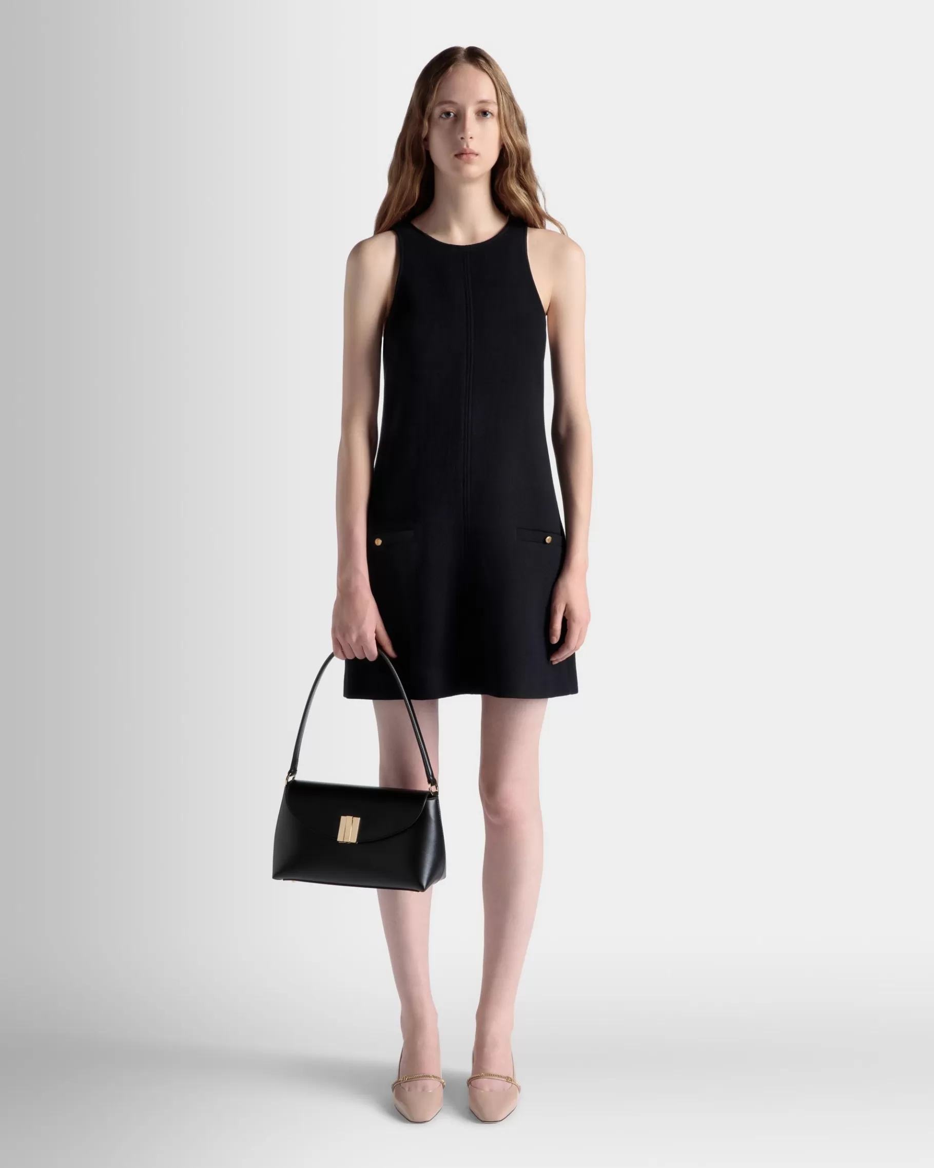 Top Handle Bags<Bally Ollam Small Top Handle Bag In Leather Black