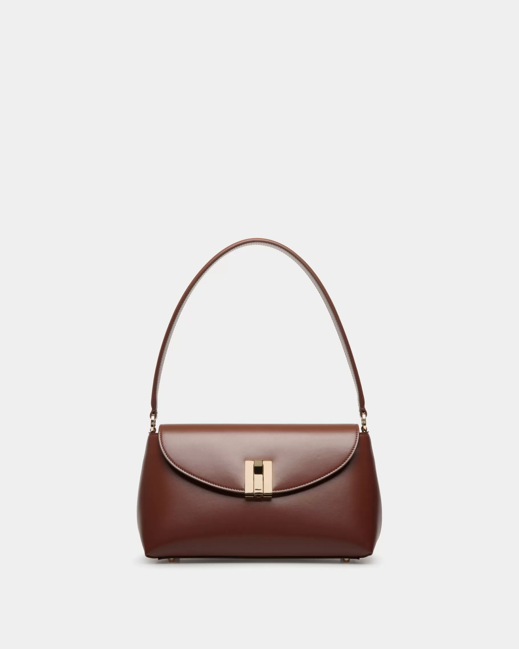 Top Handle Bags<Bally Ollam Small Top Handle Bag In Leather Brown