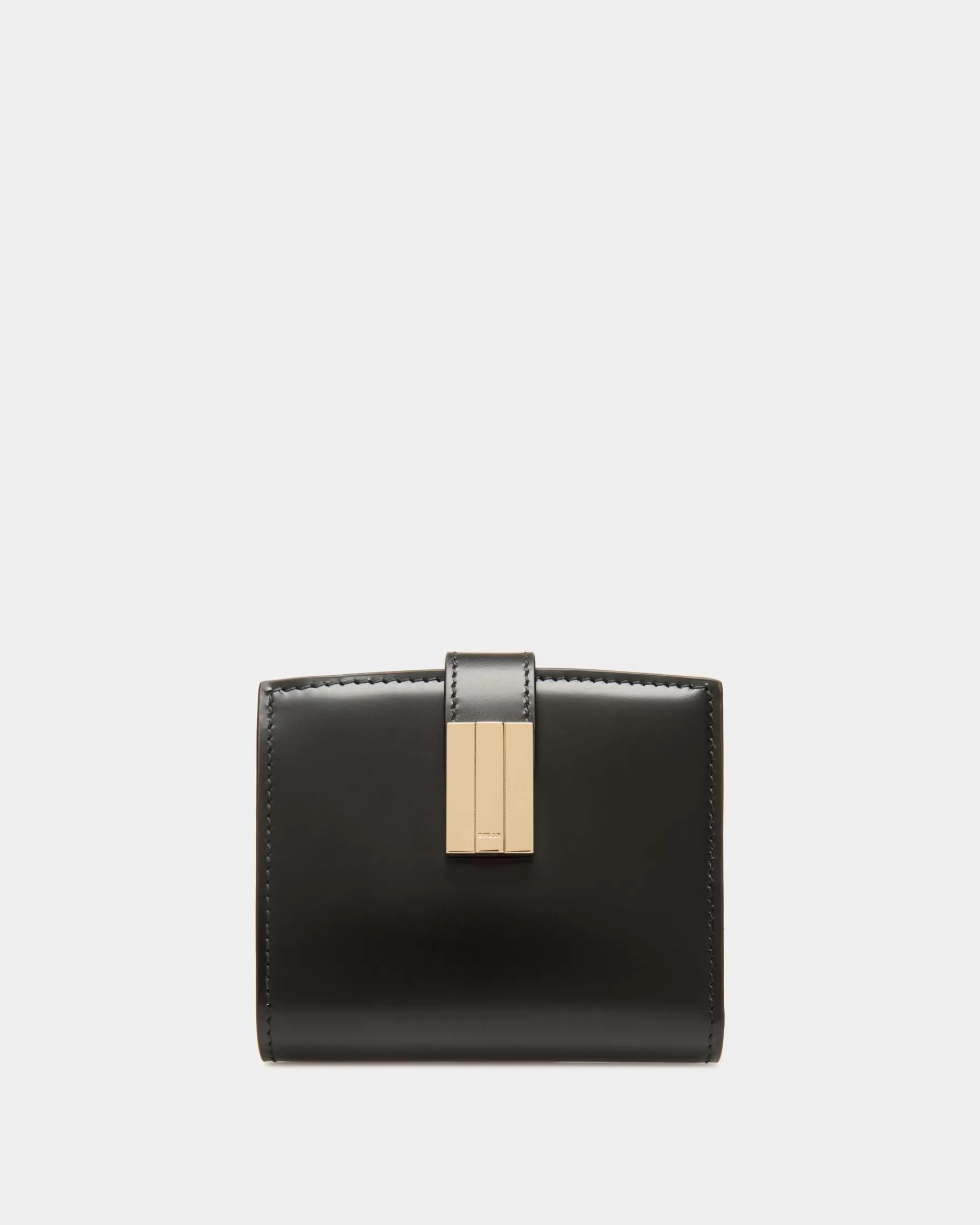 Wallets & Card Holders<Bally Ollam Wallet in Brushed Leather Black