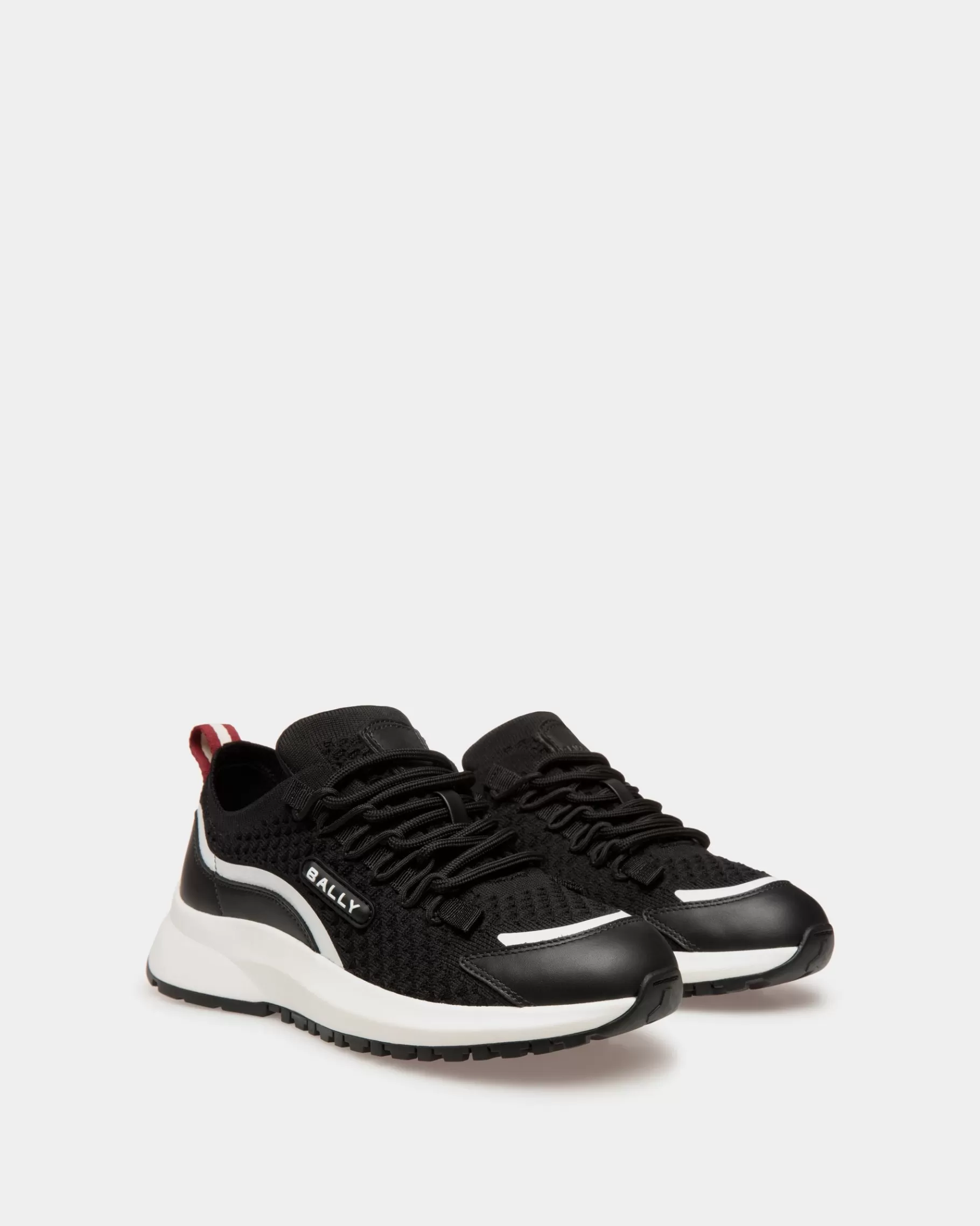 Sneakers<Bally Outline Sneaker in Knit Black