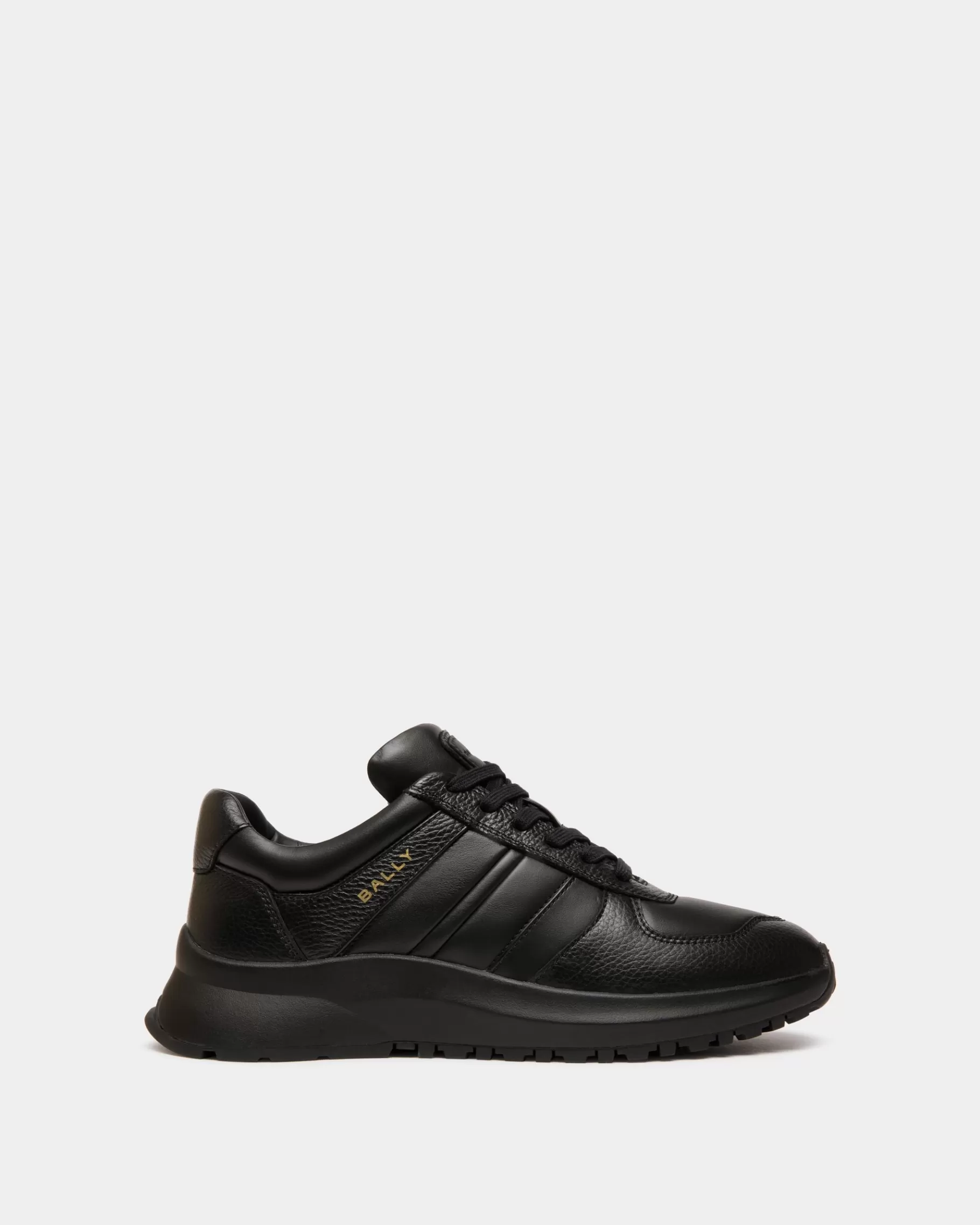 Sneakers<Bally Outline Sneaker in Leather Black