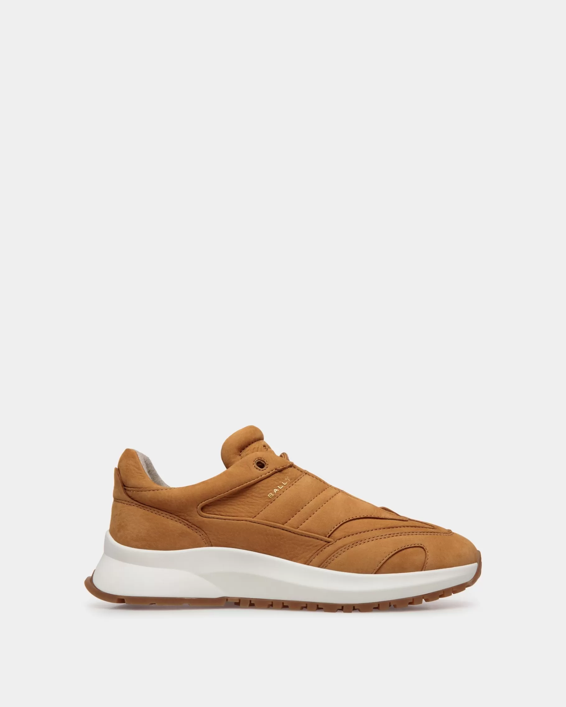 Sneakers<Bally Outline Sneaker in Nubuck Leather Brown