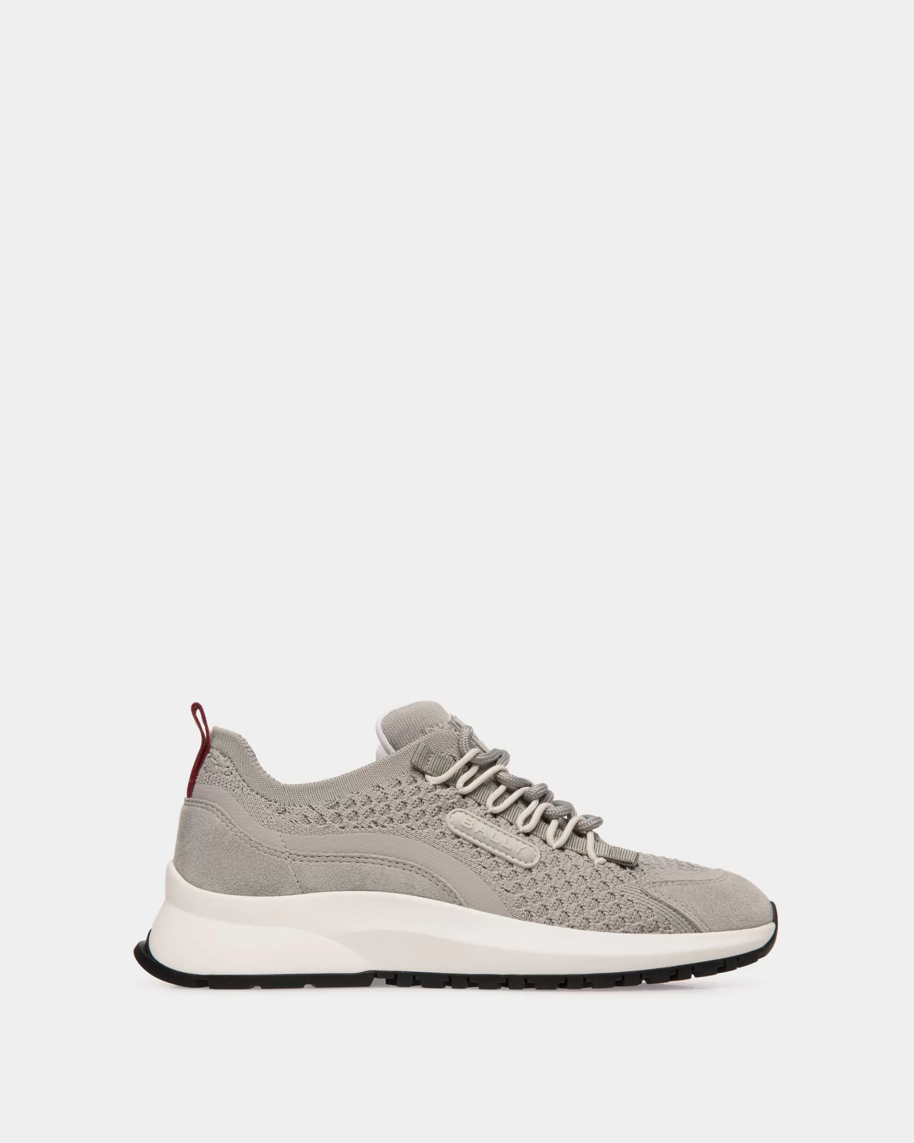 Sneakers<Bally Outline Sneaker In Knit Fabric Grey