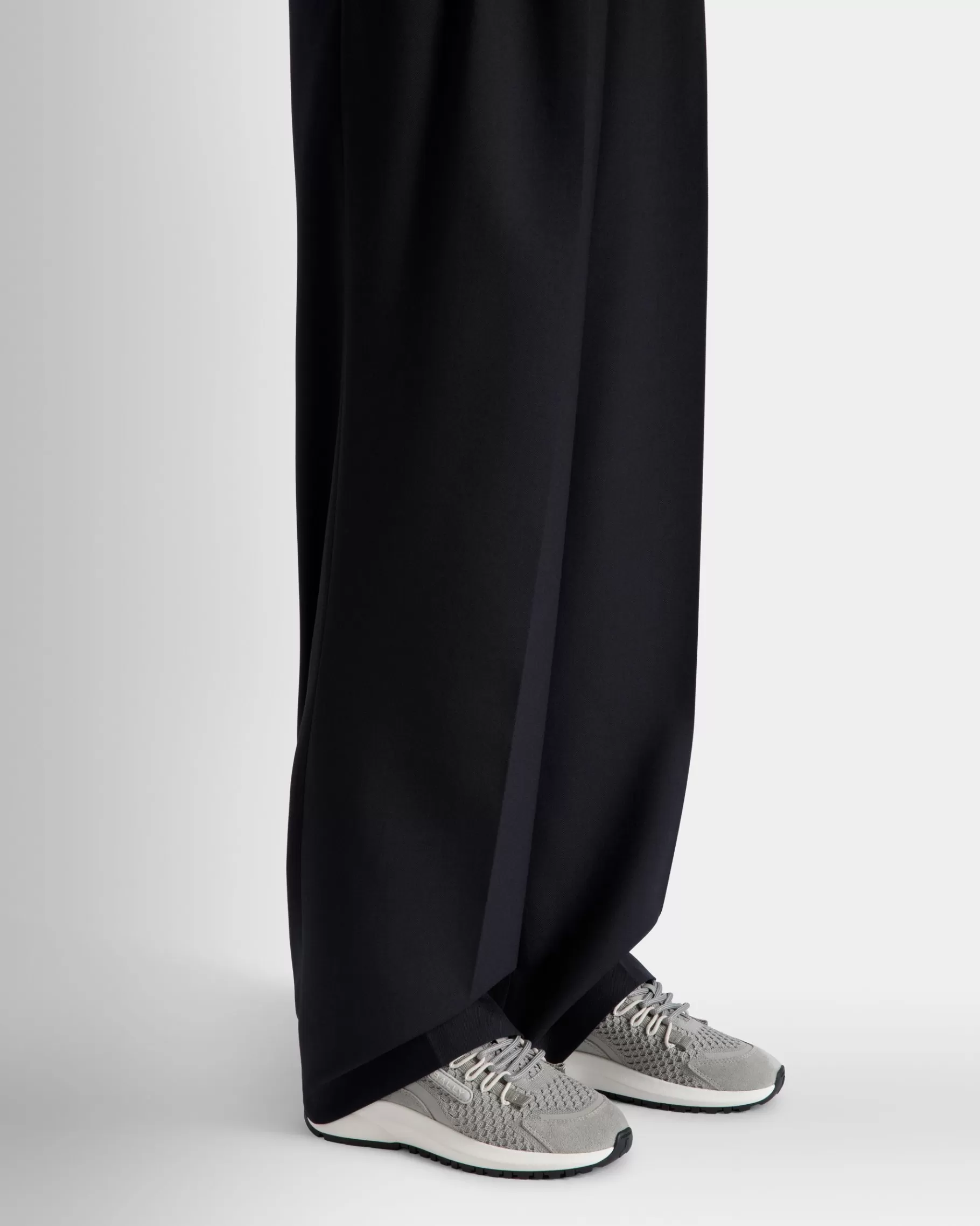 Sneakers<Bally Outline Sneaker In Knit Fabric Grey