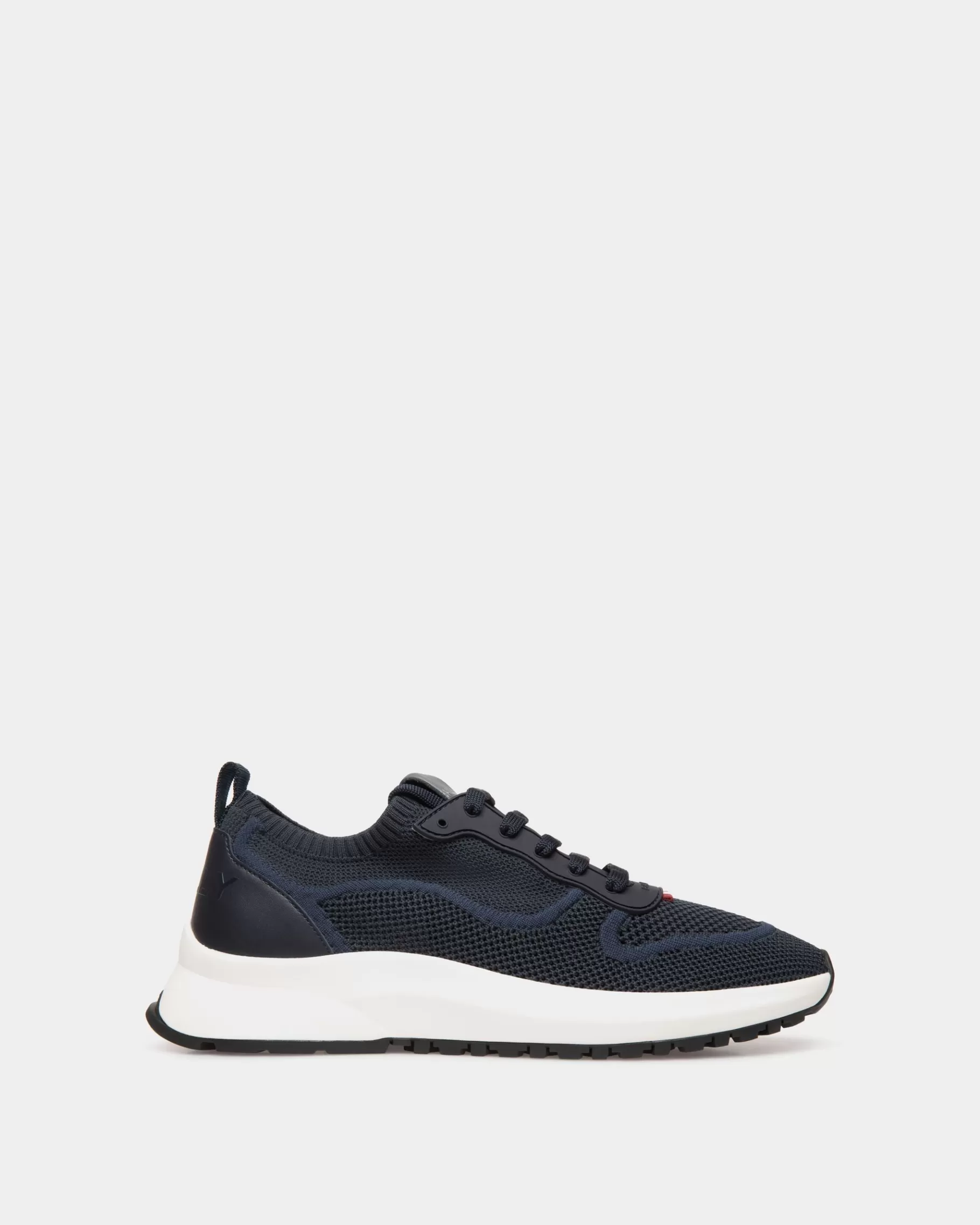 Sneakers<Bally Outline Sneaker In Navy Knit Blue