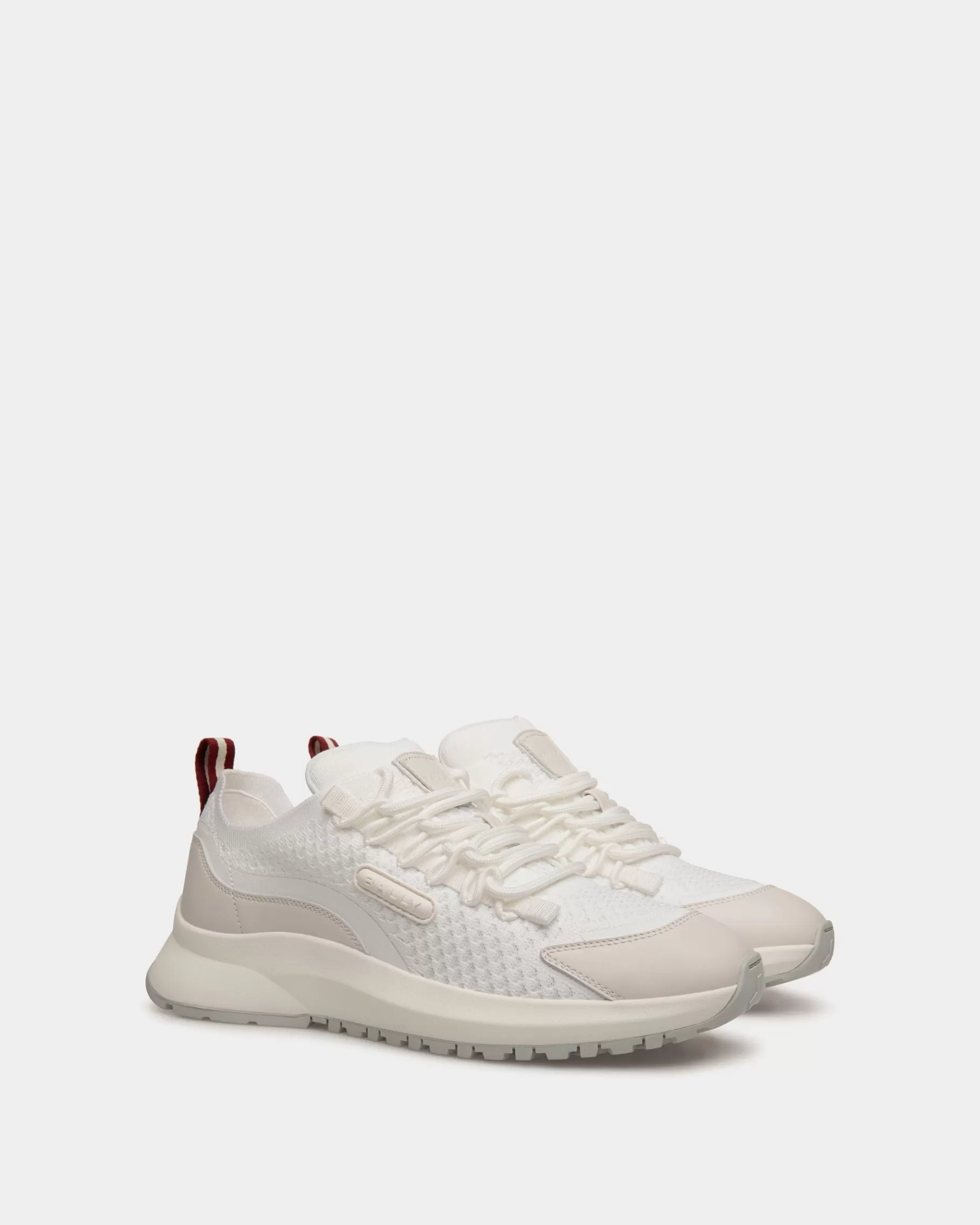 Sneakers<Bally Outline Sneaker In Nylon White