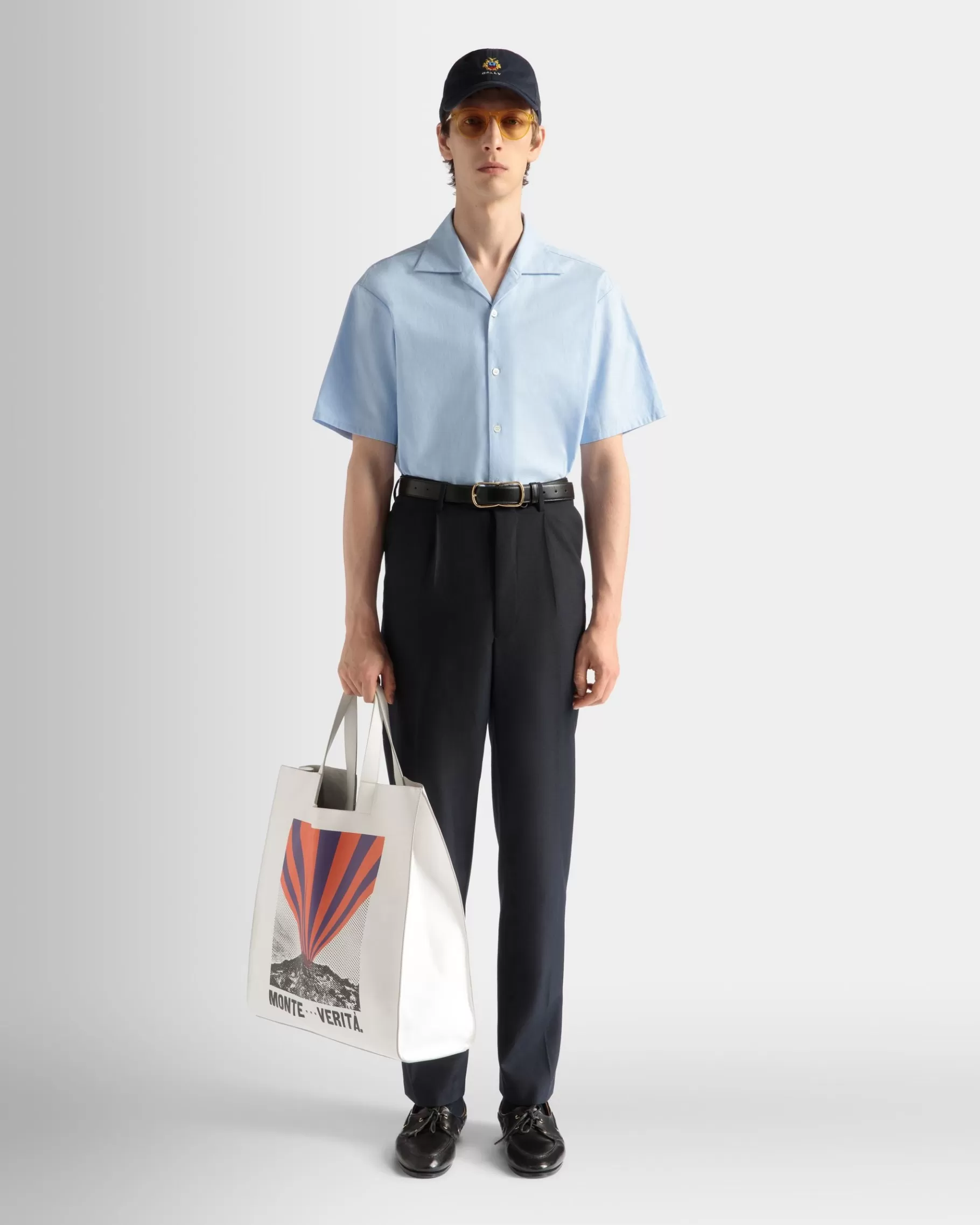 Pants<Bally Pants in Navy Wool Blend Blue