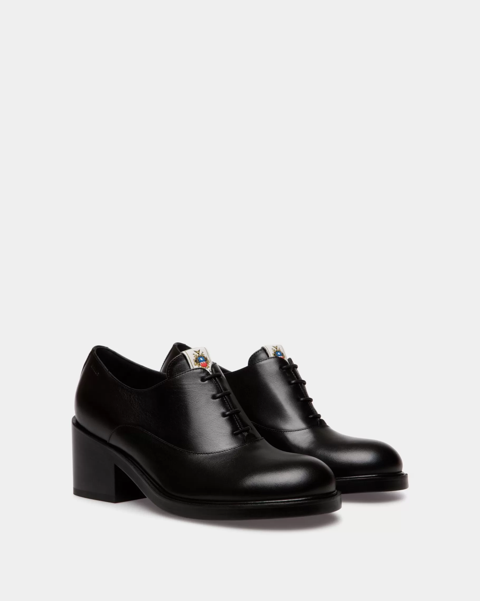 Flats & Moccasins<Bally Peggy Oxford In Leather Black