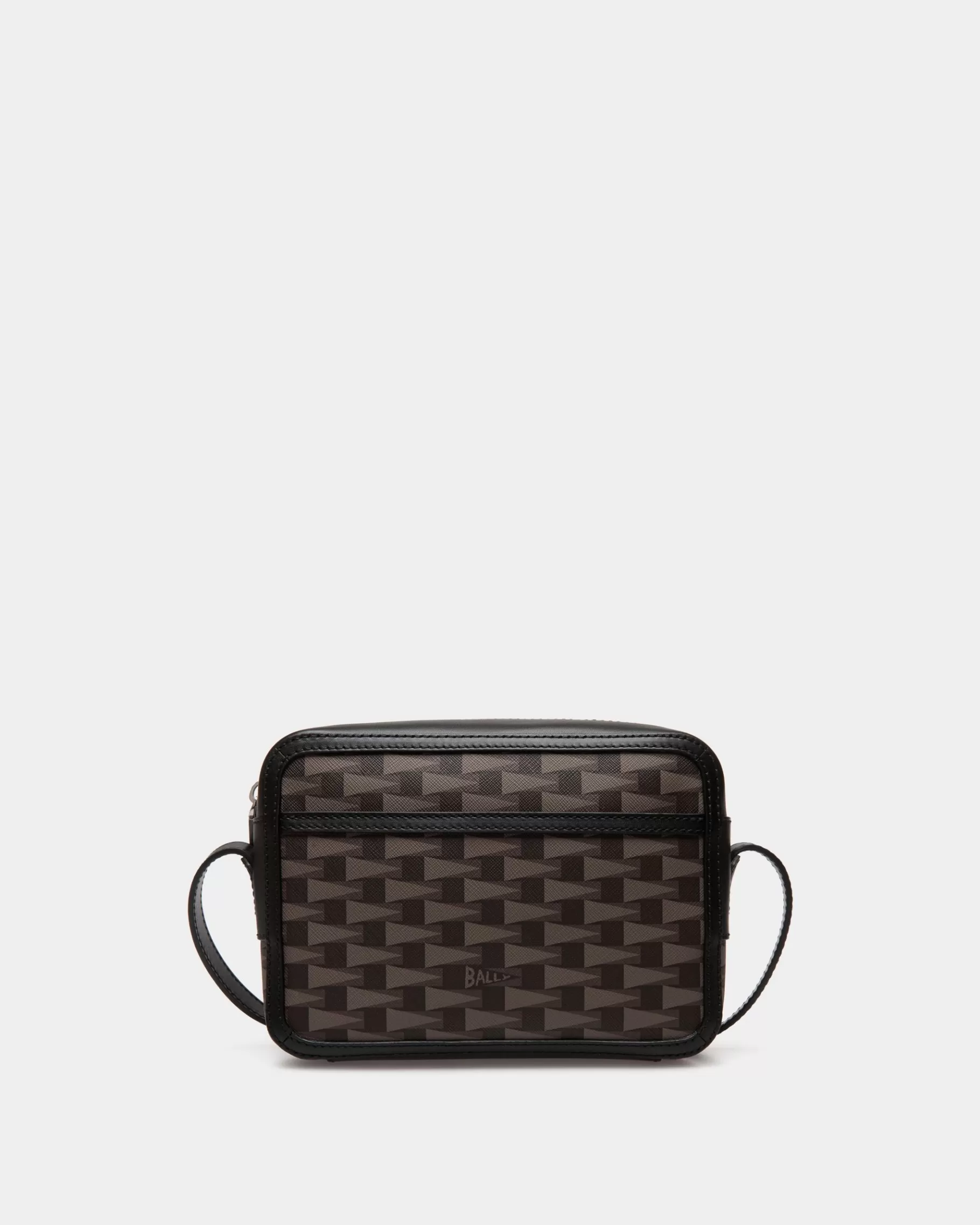 Messenger Bags<Bally Pennant Crossbody Bag in Pennant Motif Black