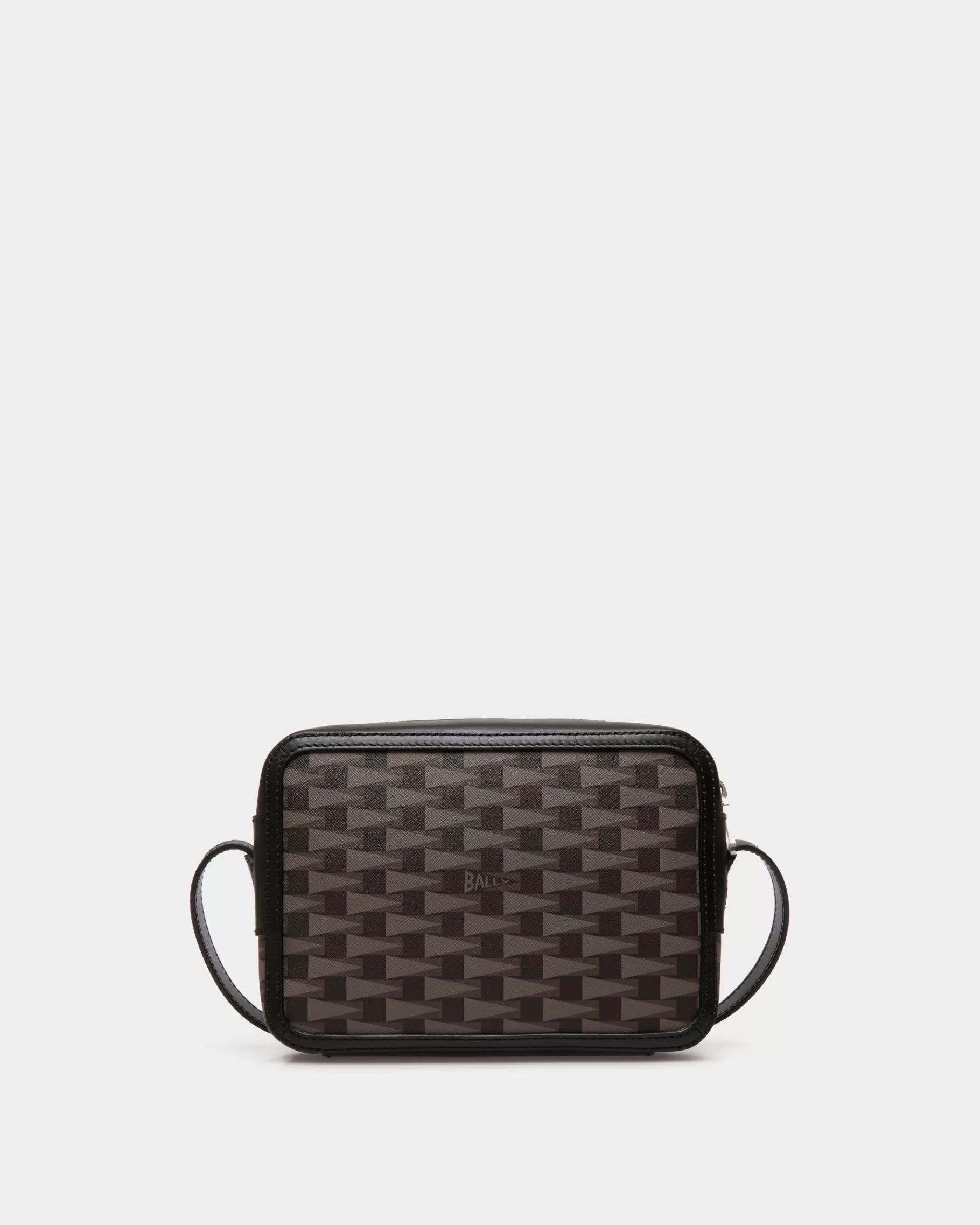 Messenger Bags<Bally Pennant Crossbody Bag in Pennant Motif Black