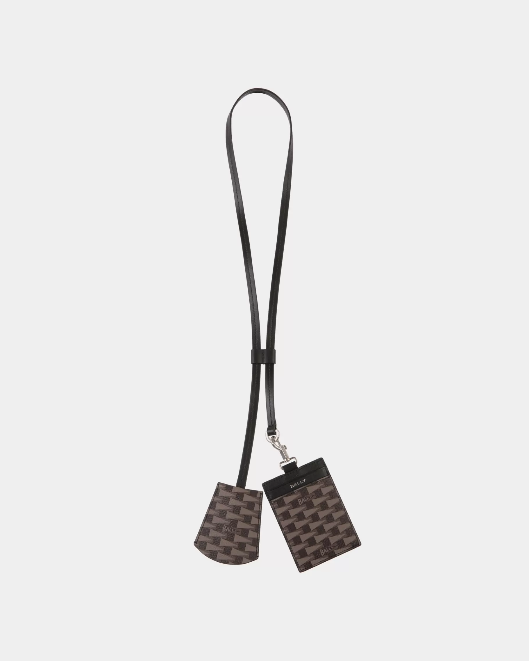 Small Accessories<Bally Pennant Keyring in Pennant Motif Black