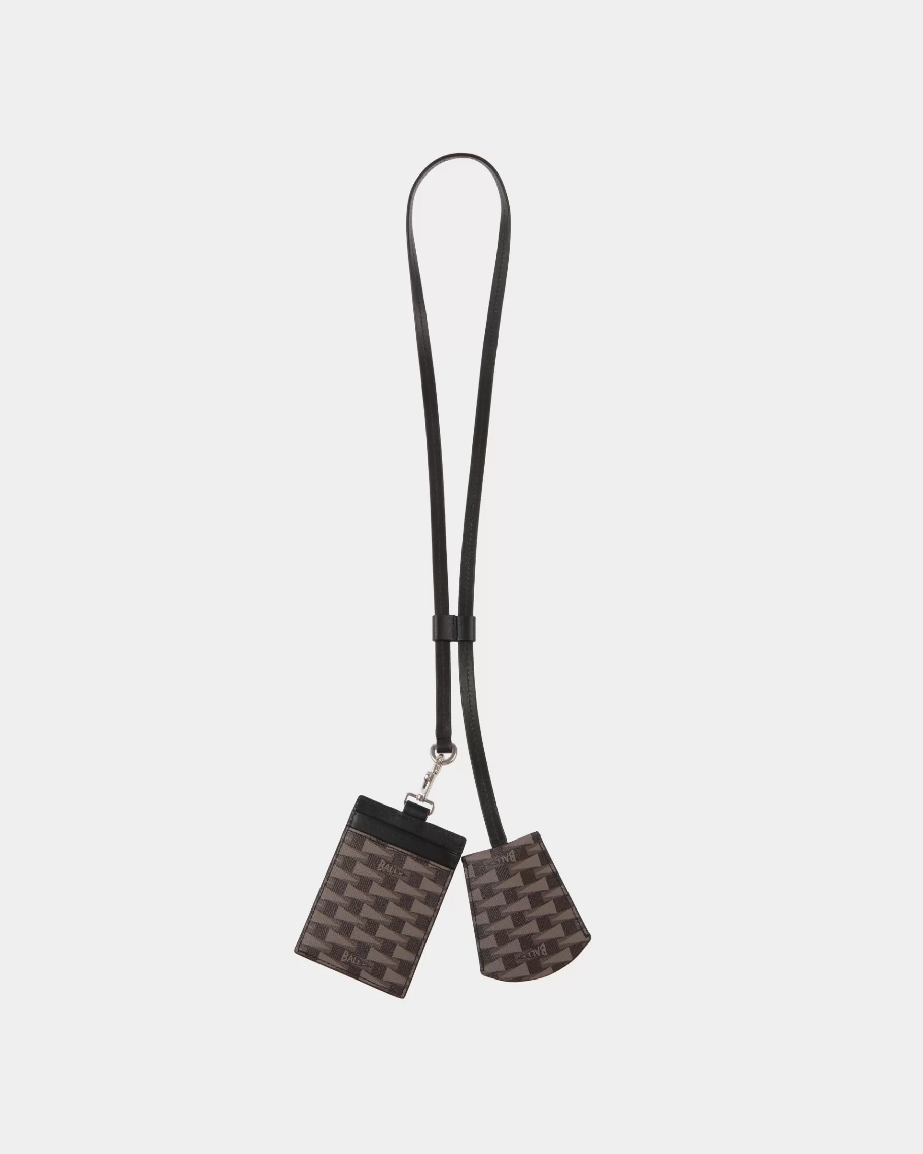 Small Accessories<Bally Pennant Keyring in Pennant Motif Black