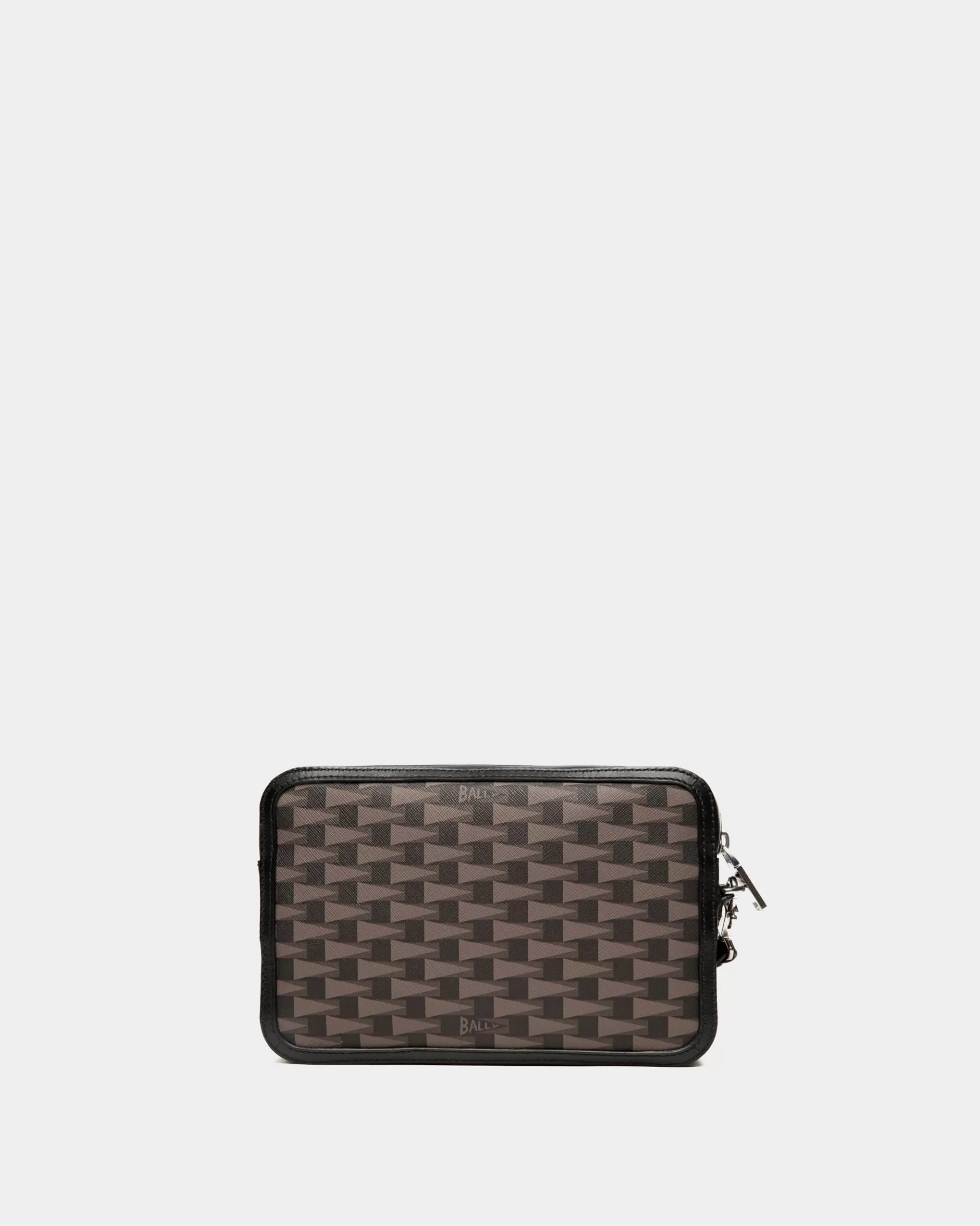Clutches & Portfolios<Bally Pennant Pouch in Pennant Motif Black