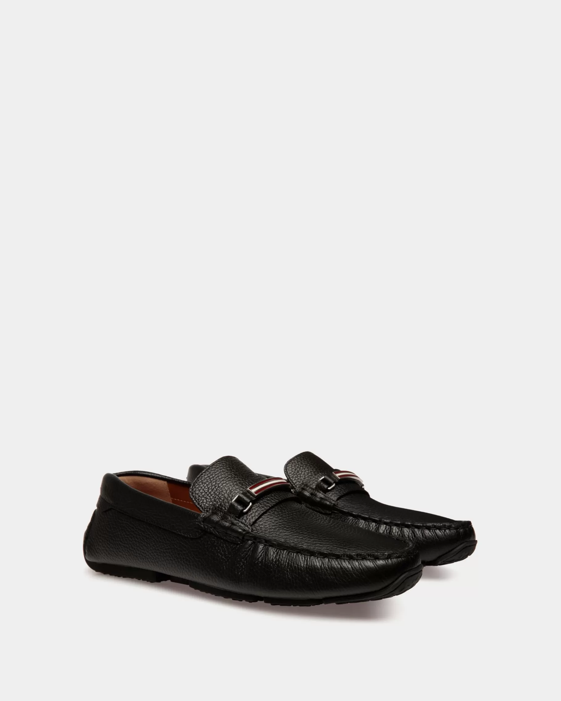 Drivers<Bally Pilot Driver In Grained Leather Black