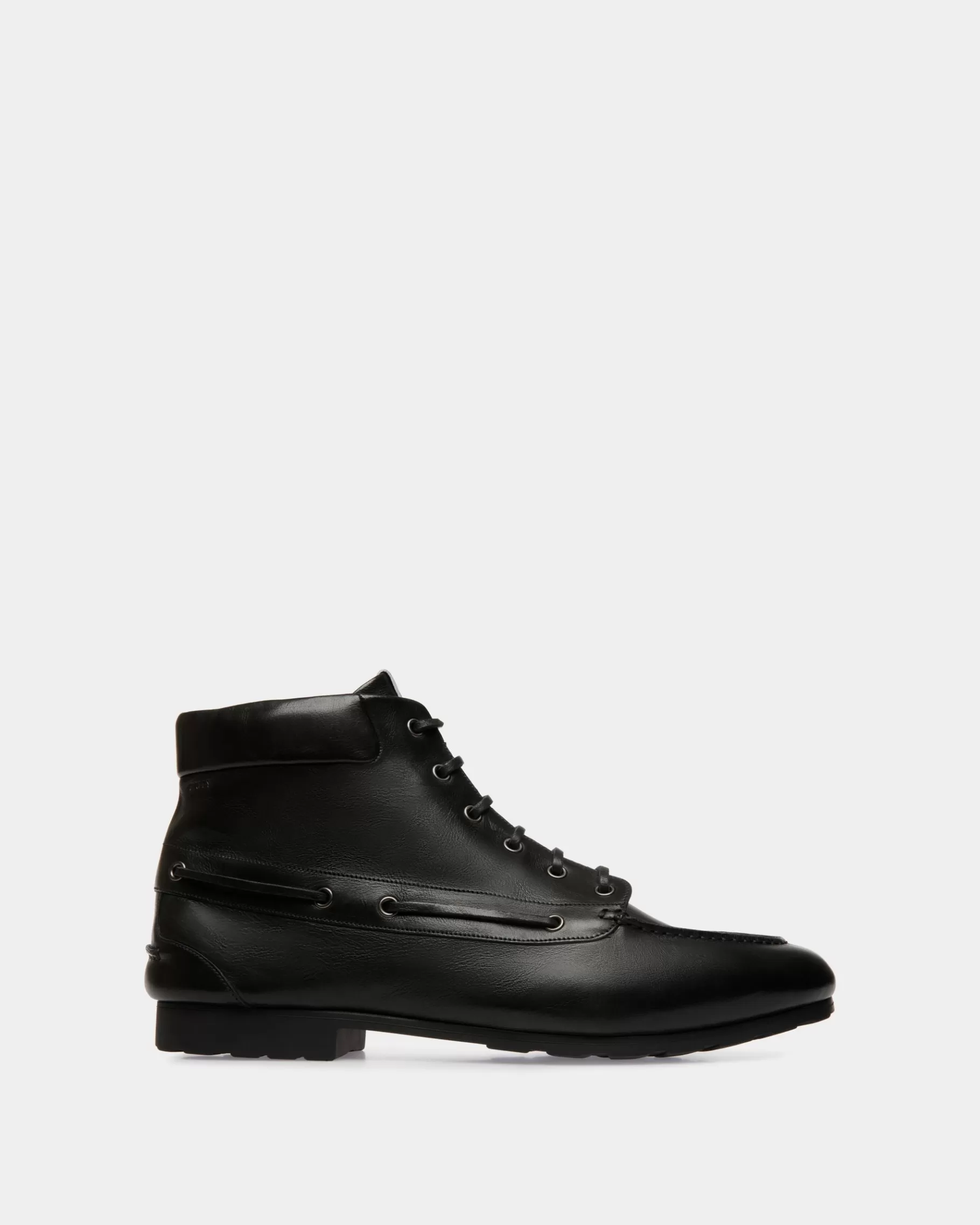 Boots & Ankle Boots<Bally Plume Bootie In Leather Black