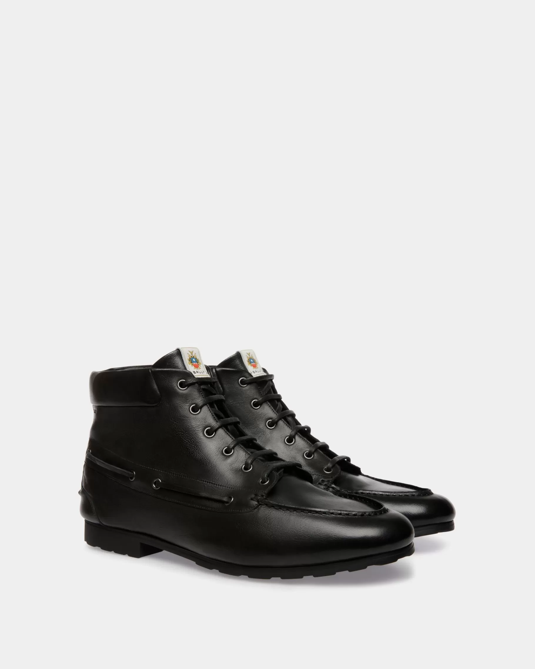 Boots & Ankle Boots<Bally Plume Bootie In Leather Black