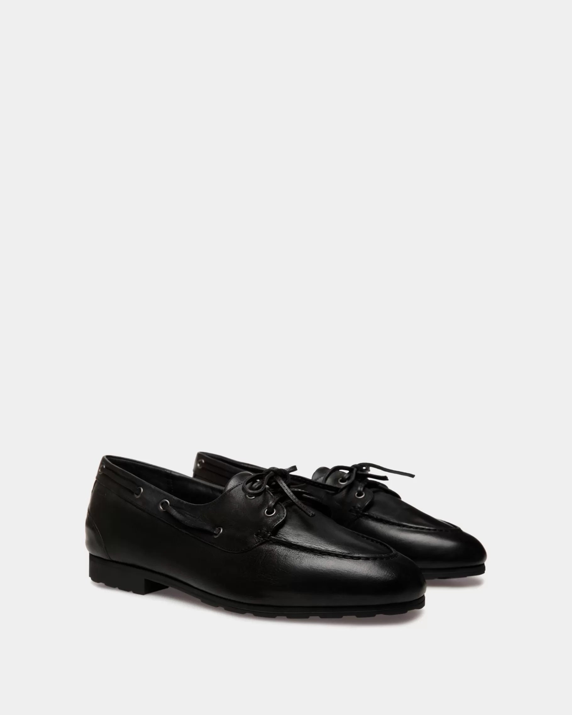 Loafers & Moccasins<Bally Plume Loafer In Leather Black