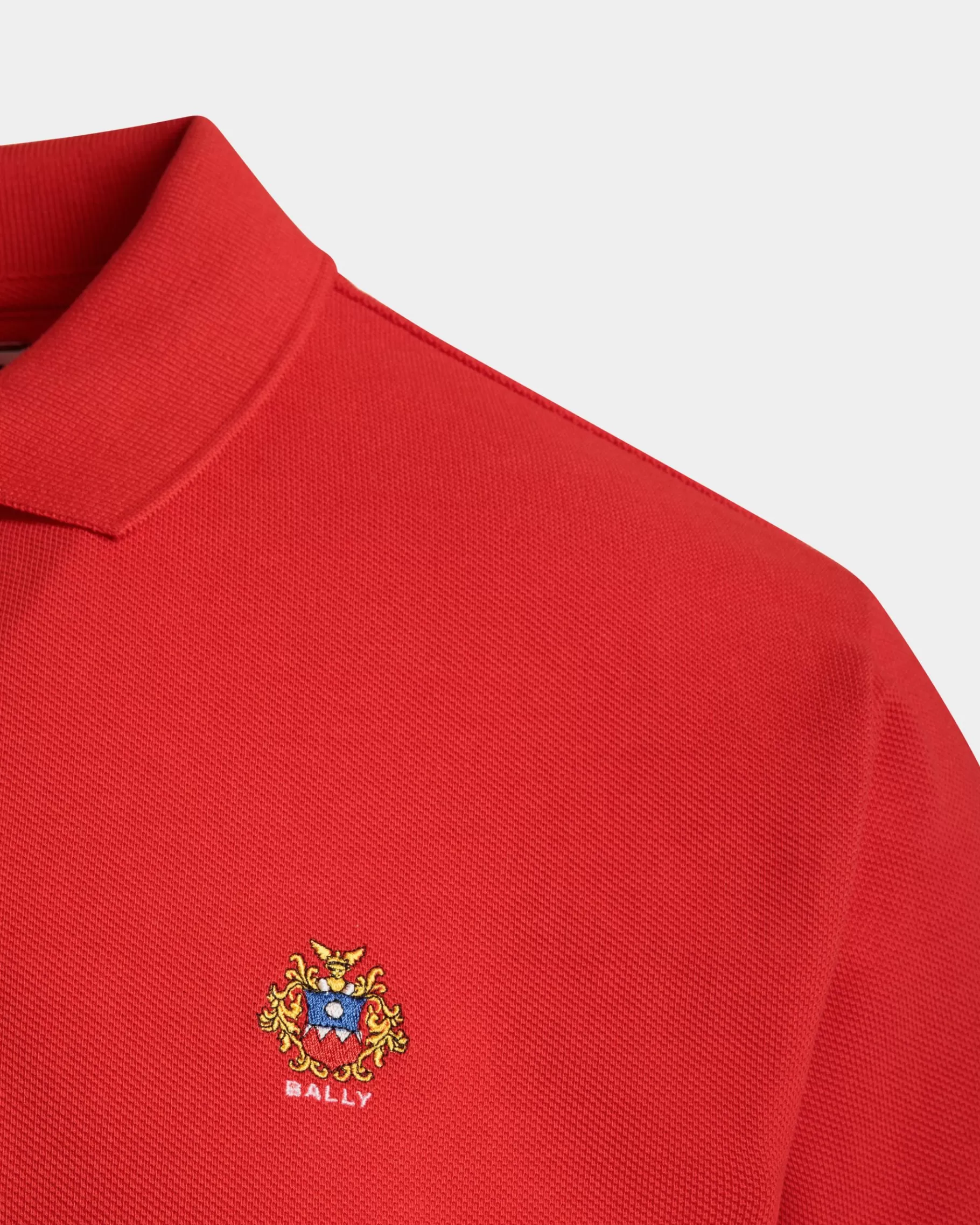 Shirts & T-shirts<Bally Polo Shirt in Cotton Red
