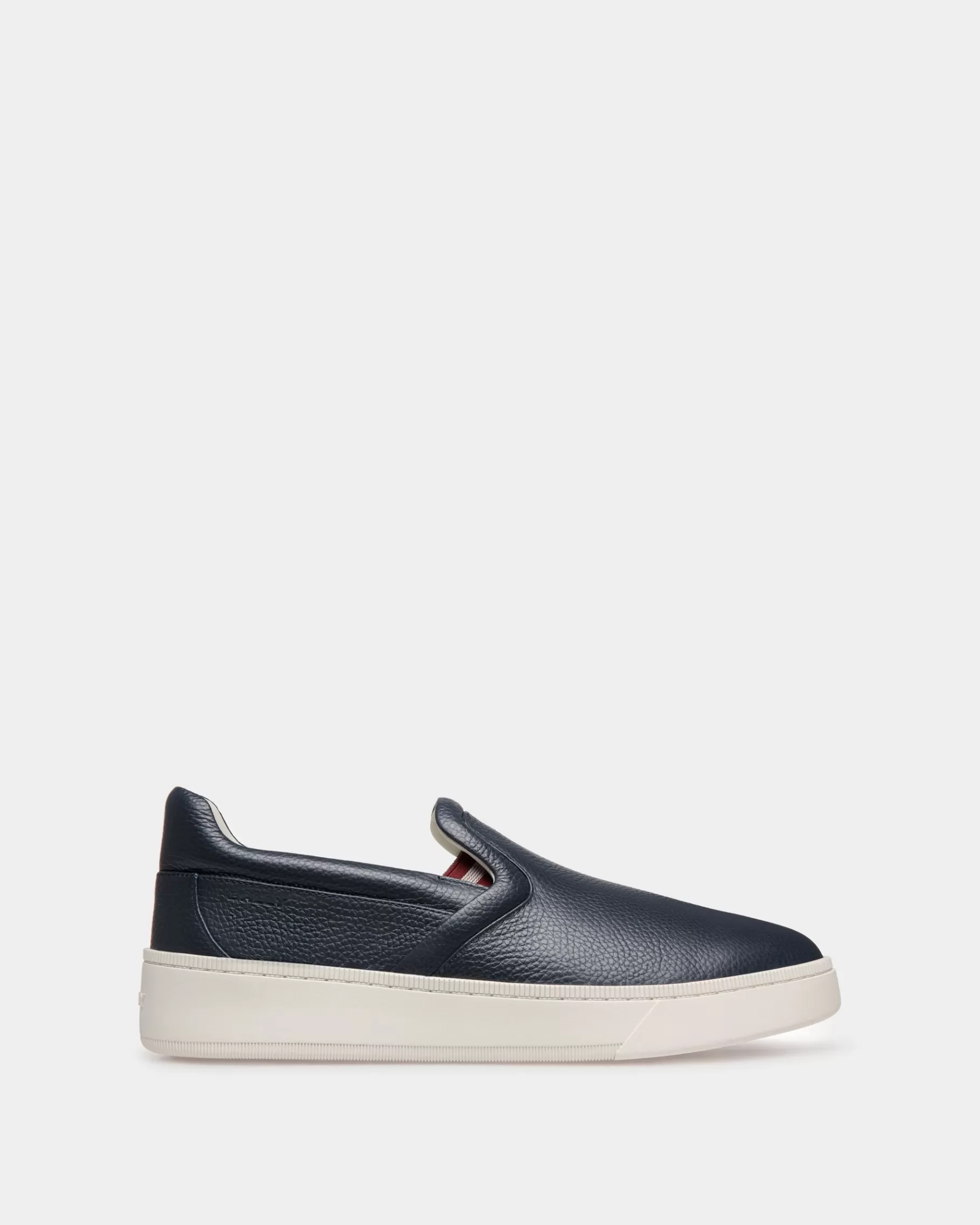 Sneakers<Bally Raise Slip-On Sneaker In Grained Leather Blue