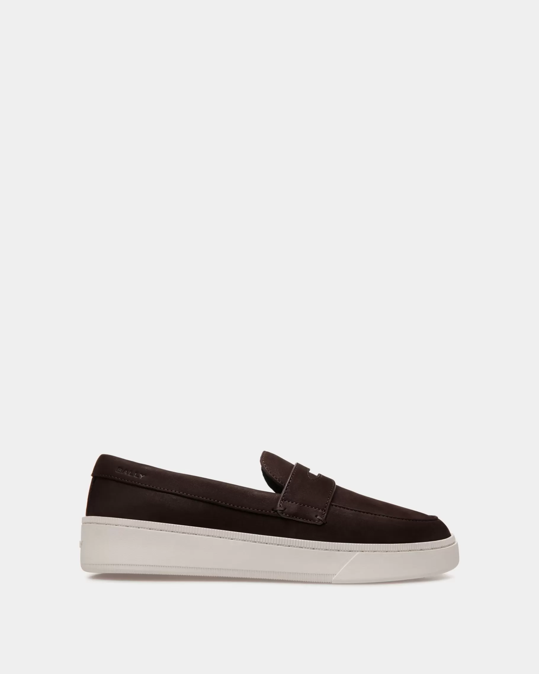 Sneakers<Bally Raise Sneaker in Ebano Nubuck Leather Brown