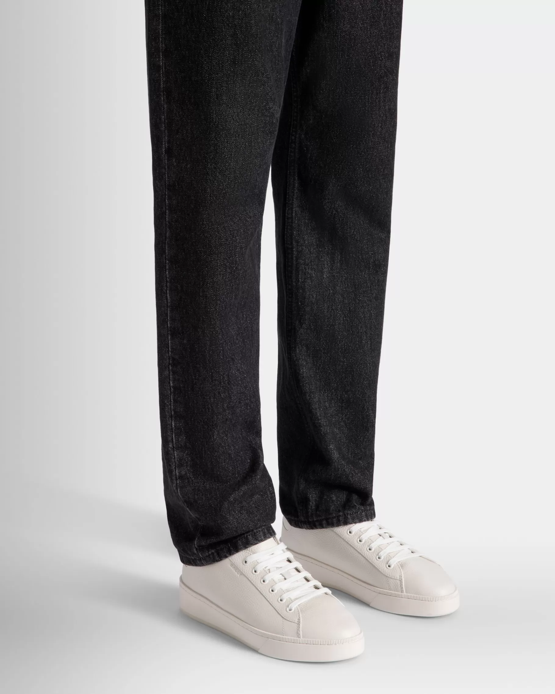 Sneakers<Bally Raise Sneaker In Grained Leather White