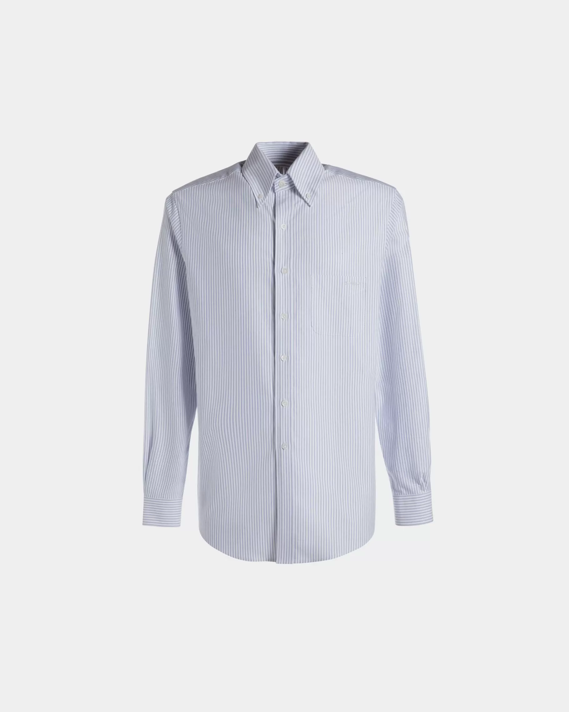 Shirts & T-shirts<Bally Regular Long Sleeve Shirt In Light Cotton Blue