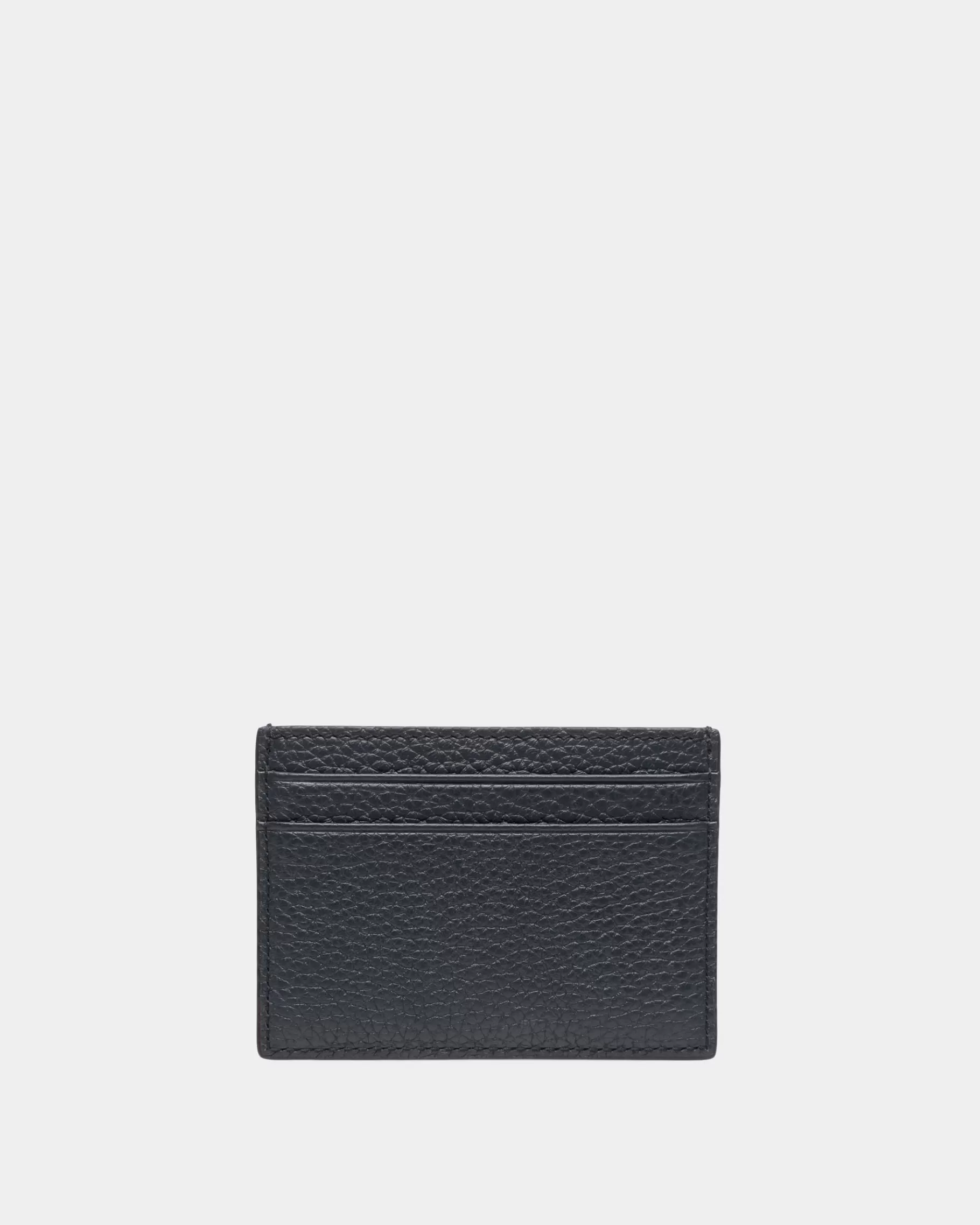 Wallets & Card Holders<Bally Ribbon Business Card Holder In Midnight Leather Blue