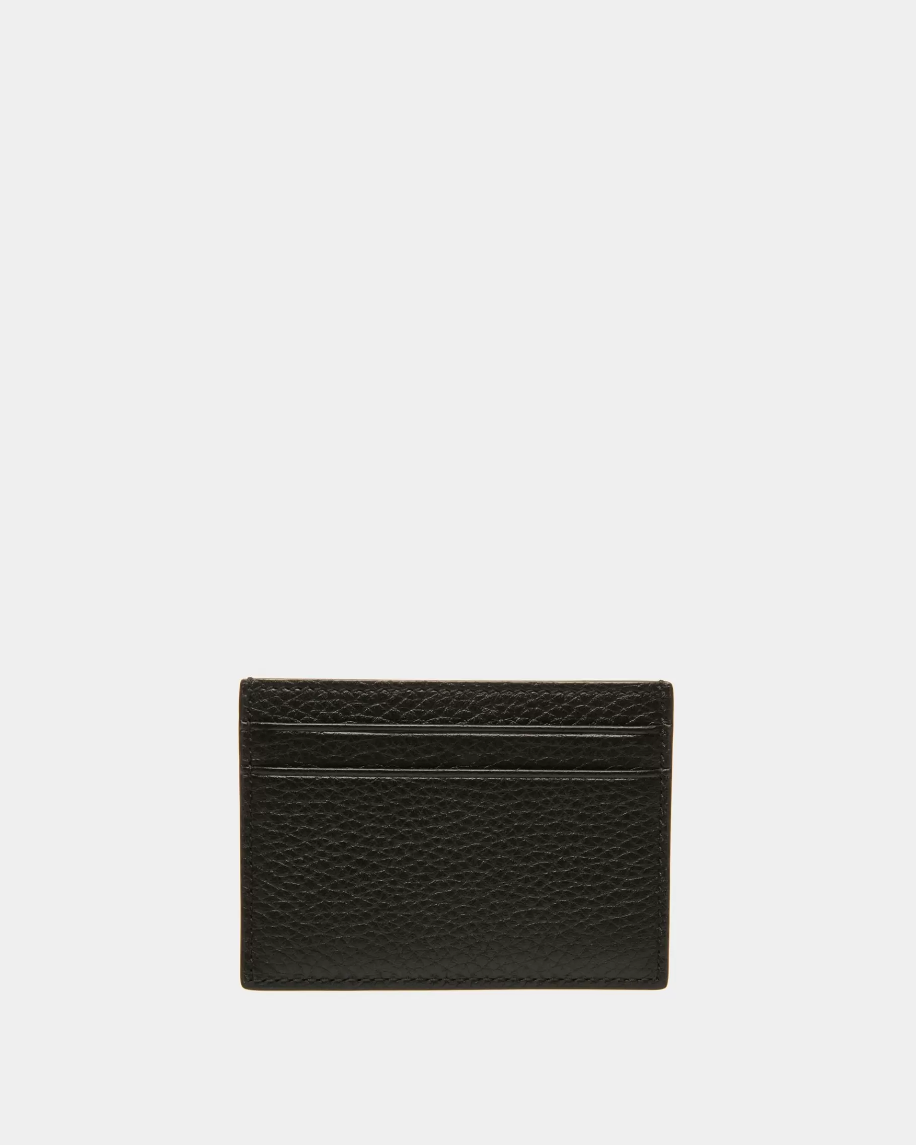 Wallets & Card Holders<Bally Ribbon Card Holder In Leather Black